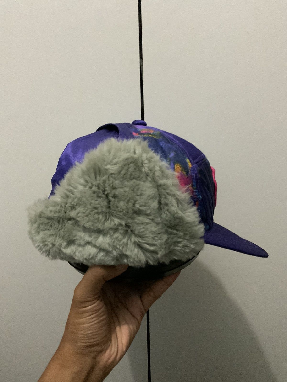 Japanese Brand Vintage Flight Faux Fur Mohair Ski Hat Size ONE SIZE - 6 Thumbnail