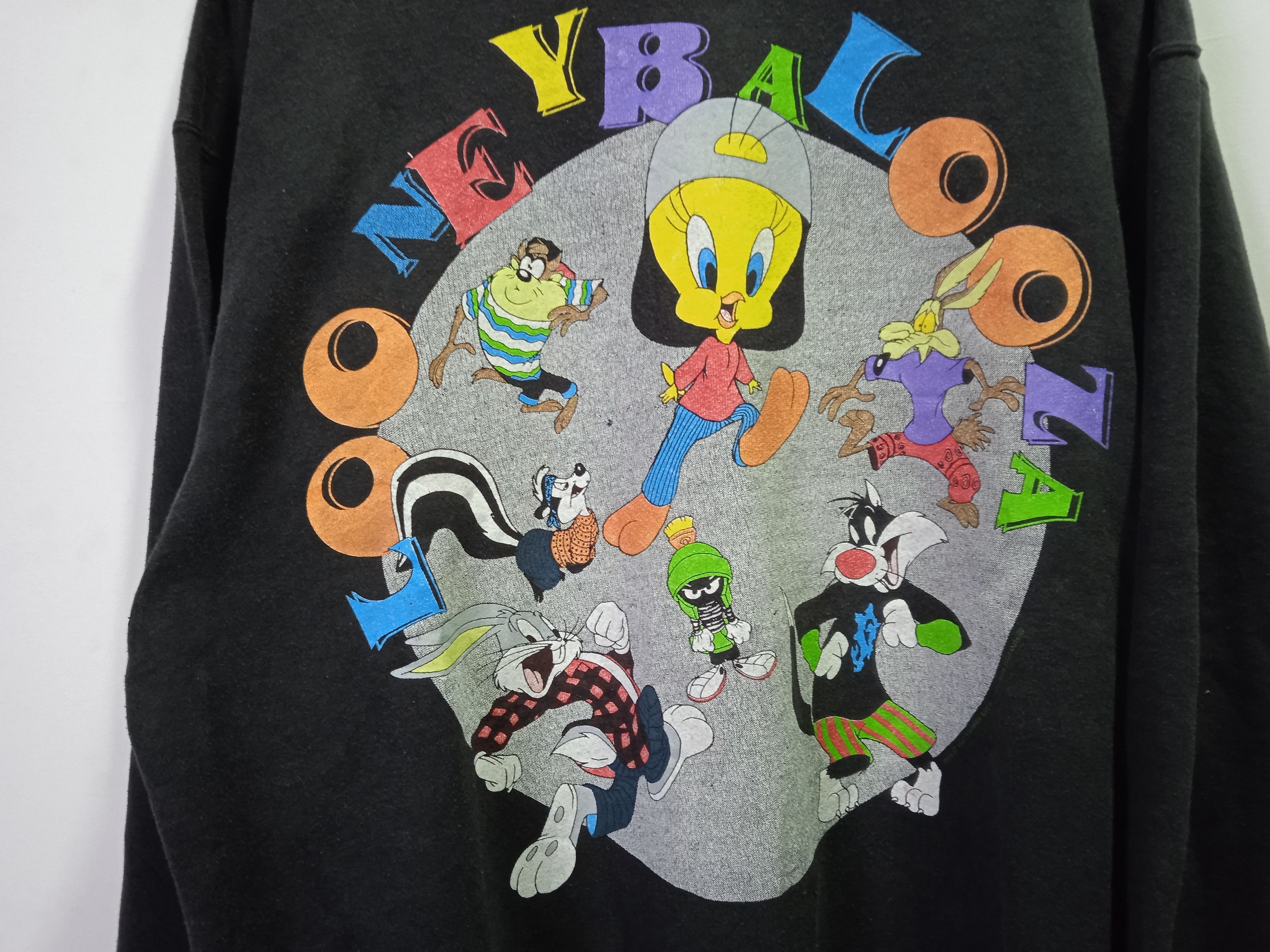 Vintage 90s Looney Tunes Lollapalooza Sweatshirt Size US XL / EU 56 / 4 - 4 Thumbnail