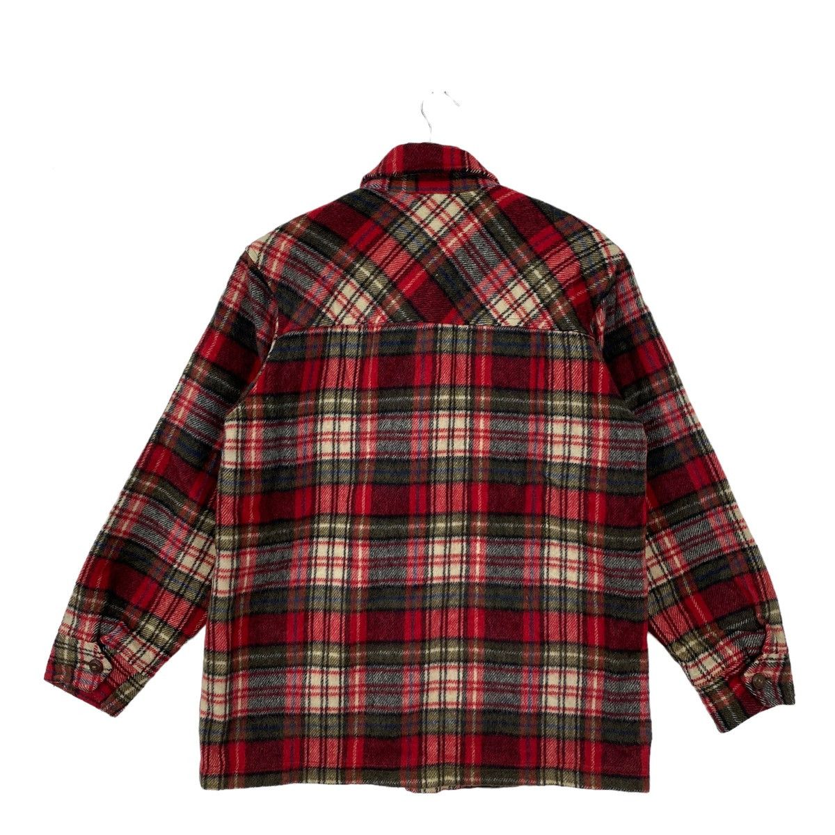 Vintage Vintage VAN JAC Check Tartan Button Up Pockets Red Shirt Size US M / EU 48-50 / 2 - 7 Thumbnail