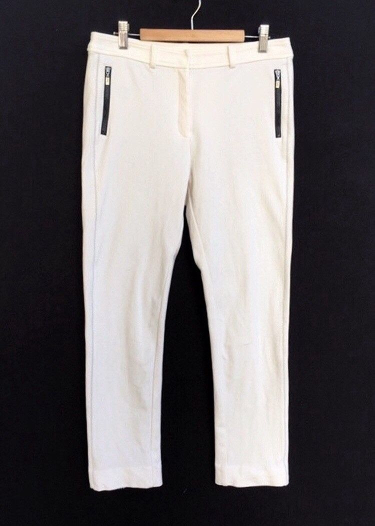 image of Lanvin Zipper Pocket Sweatpants in White, Men's (Size 30)