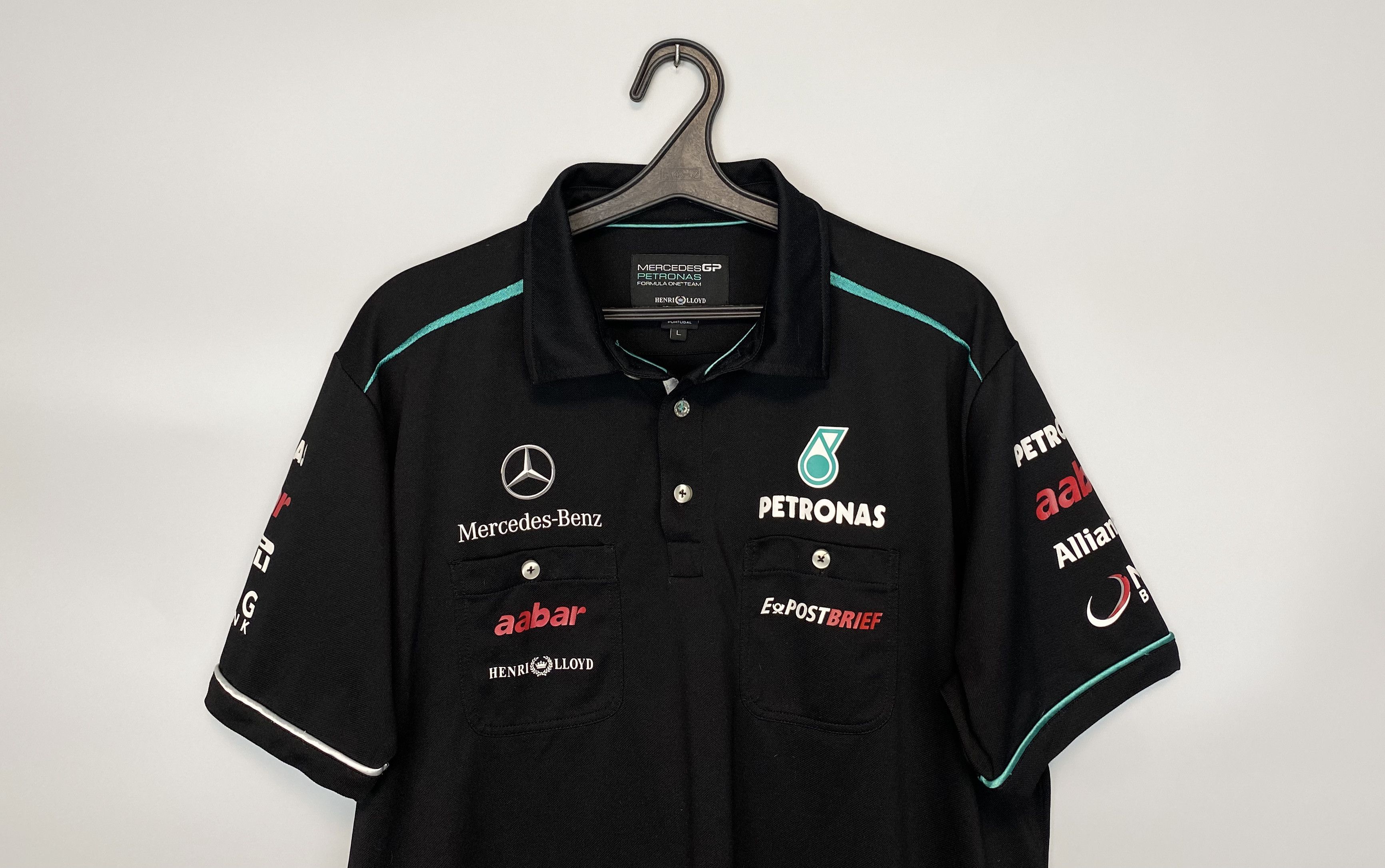 Formula 1 Vintage Mercedes AMG Petronas x Henri Lloyd F1 Formula1 Polo Size US L / EU 52-54 / 3 - 2 Thumbnail