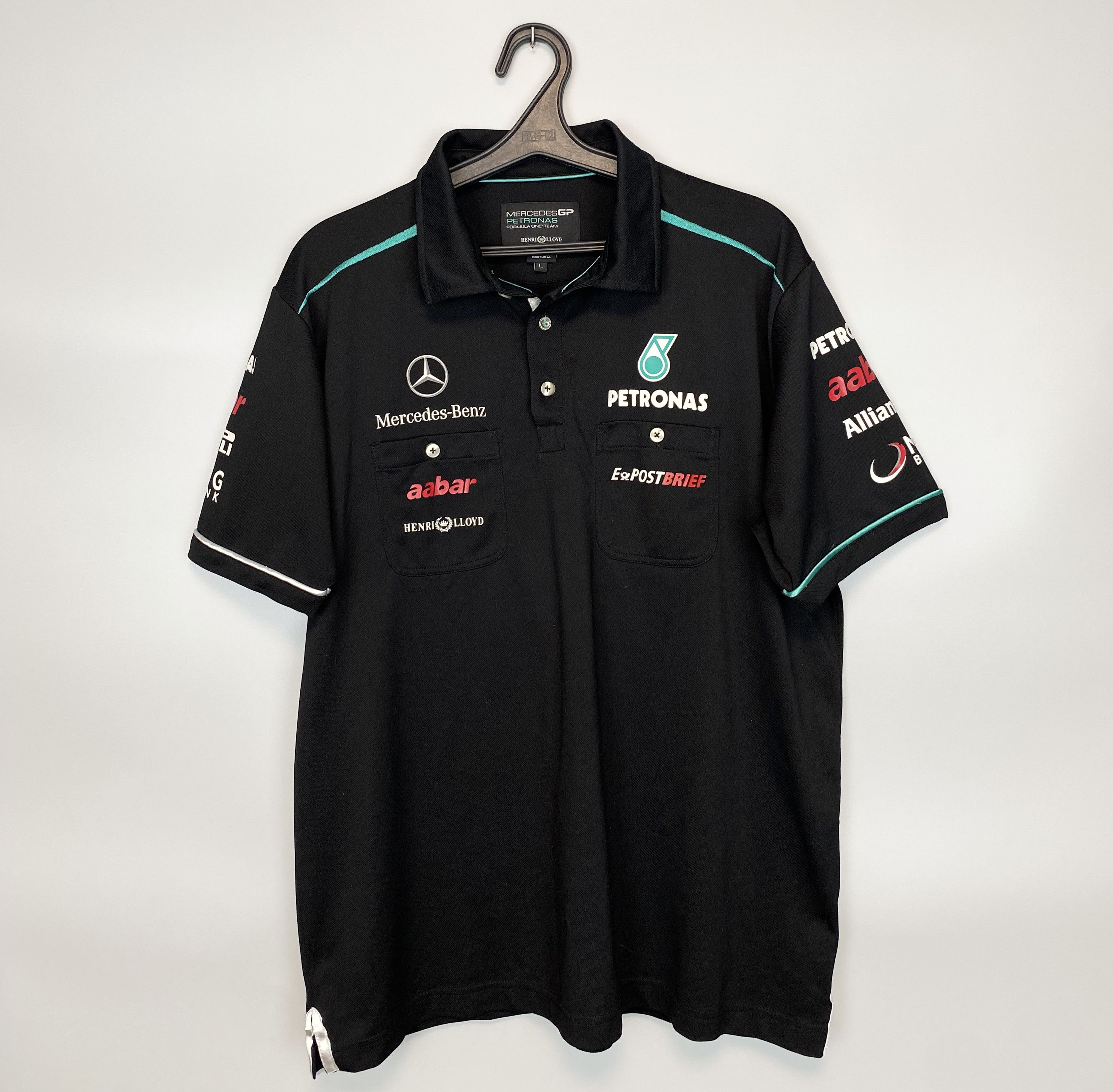 Formula 1 Vintage Mercedes AMG Petronas x Henri Lloyd F1 Formula1 Polo Size US L / EU 52-54 / 3 - 1 Thumbnail