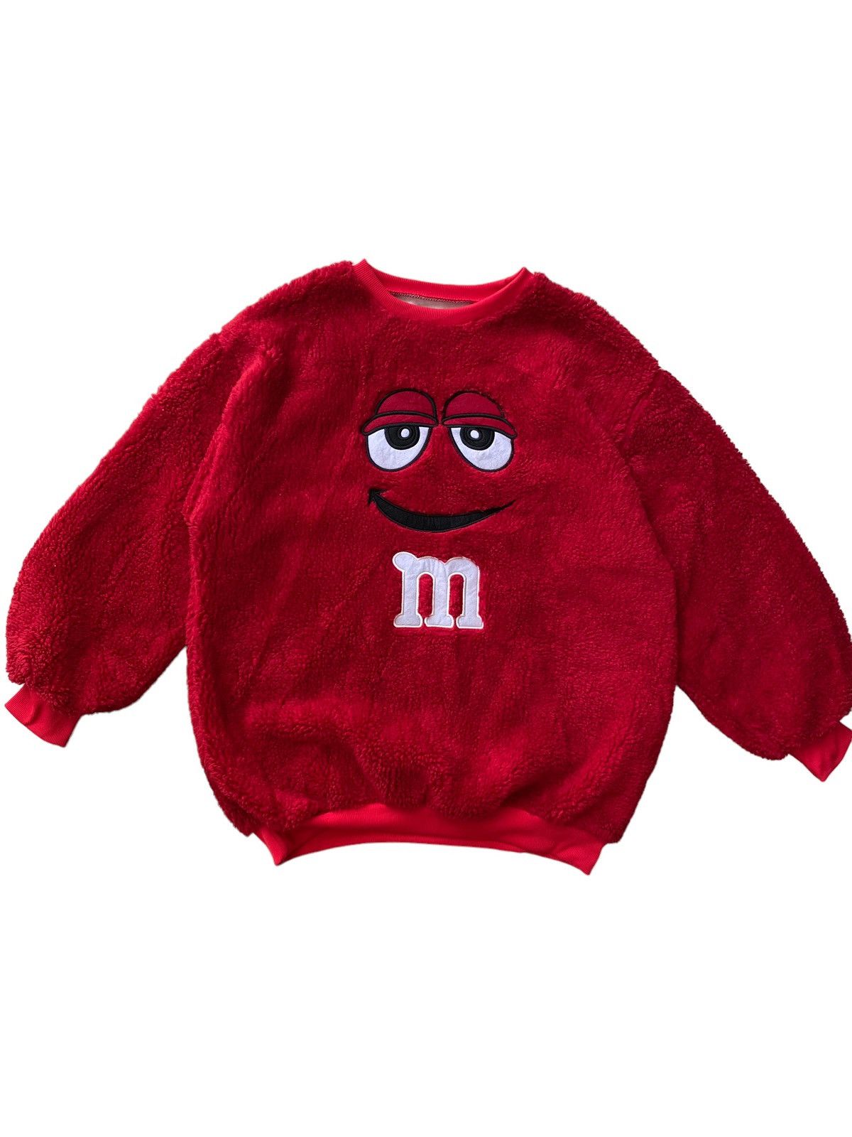 Vintage M&Ms Swearshirt big logo embroidery mandms design fur style Size US L / EU 52-54 / 3 - 1 Thumbnail