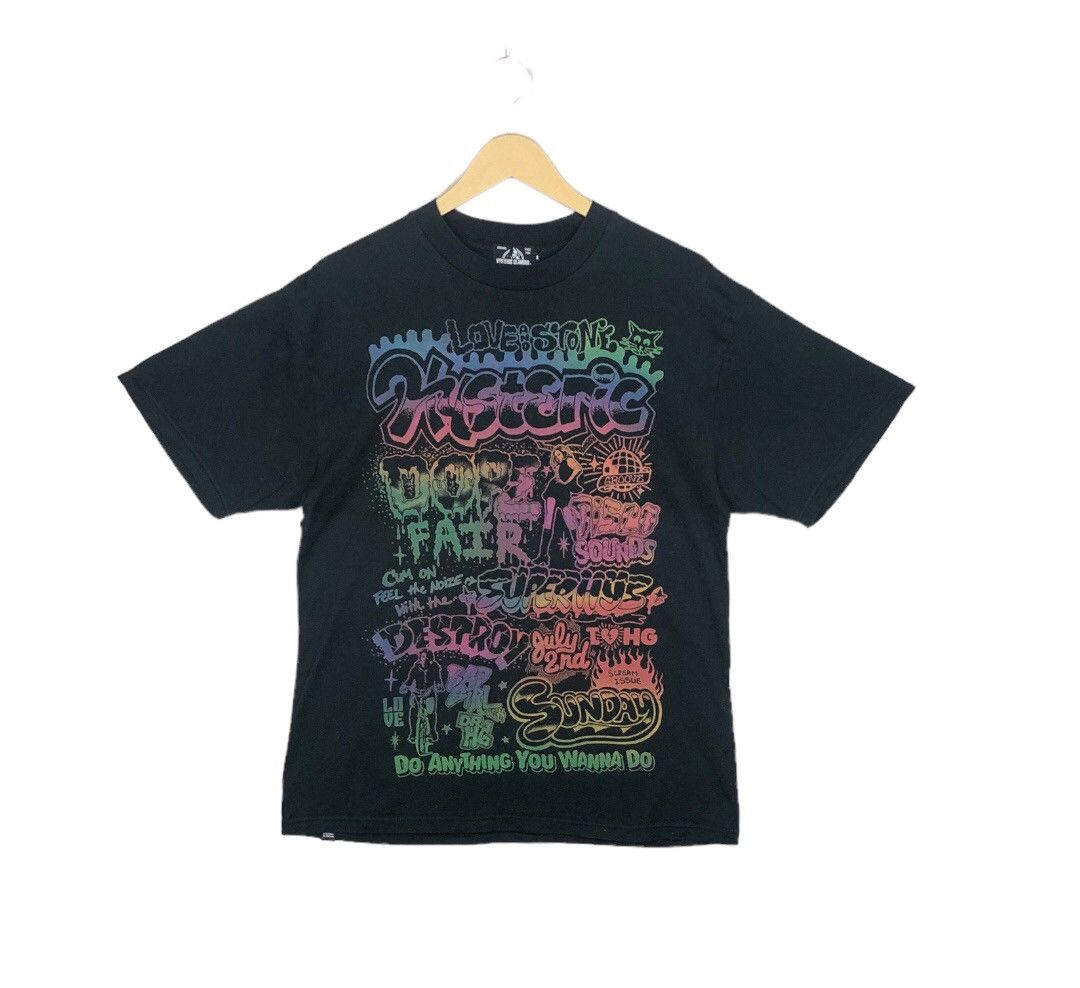 Hysteric Glamour Overprint Black Tee