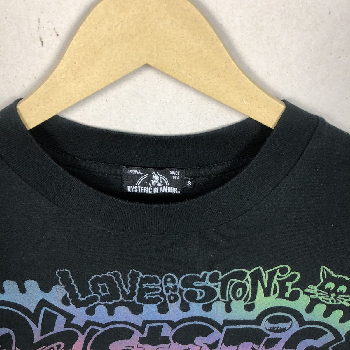 Hysteric Glamour Overprint Black Tee