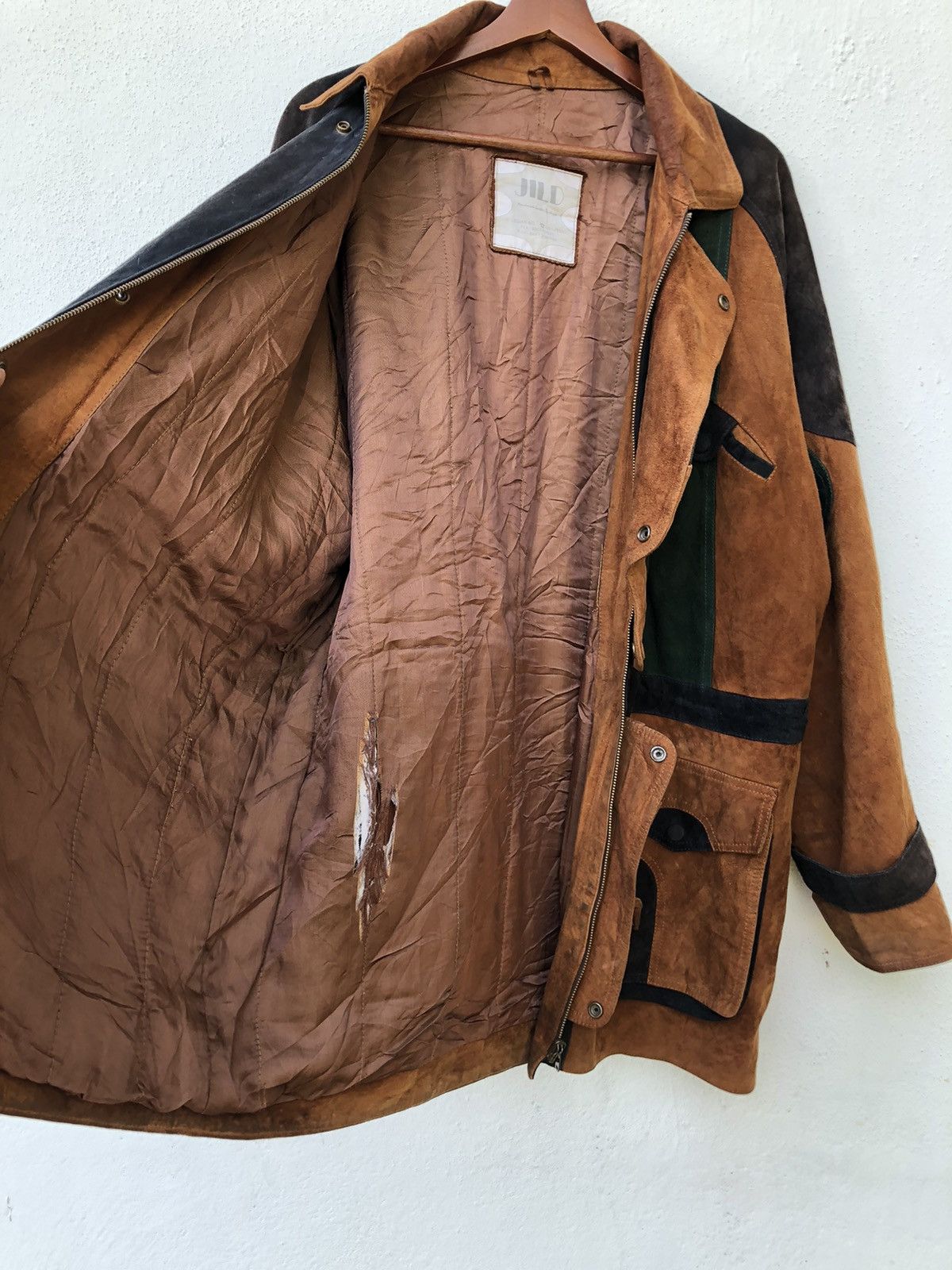 Ekam Japanese Brand Jild Removable Hoodie Suede Leather Jacket Size US XL / EU 56 / 4 - 5 Thumbnail