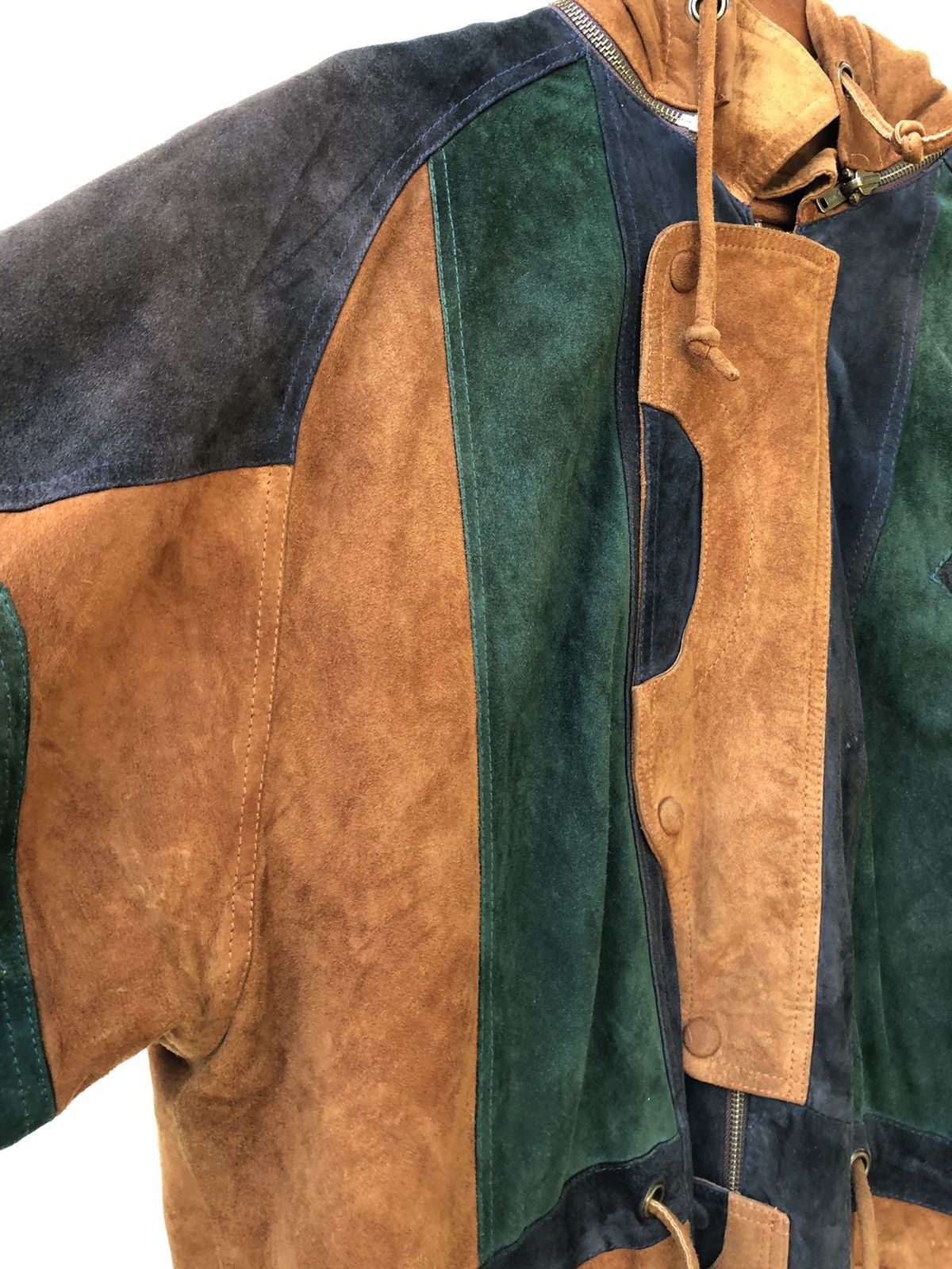 Ekam Japanese Brand Jild Removable Hoodie Suede Leather Jacket Size US XL / EU 56 / 4 - 7 Thumbnail
