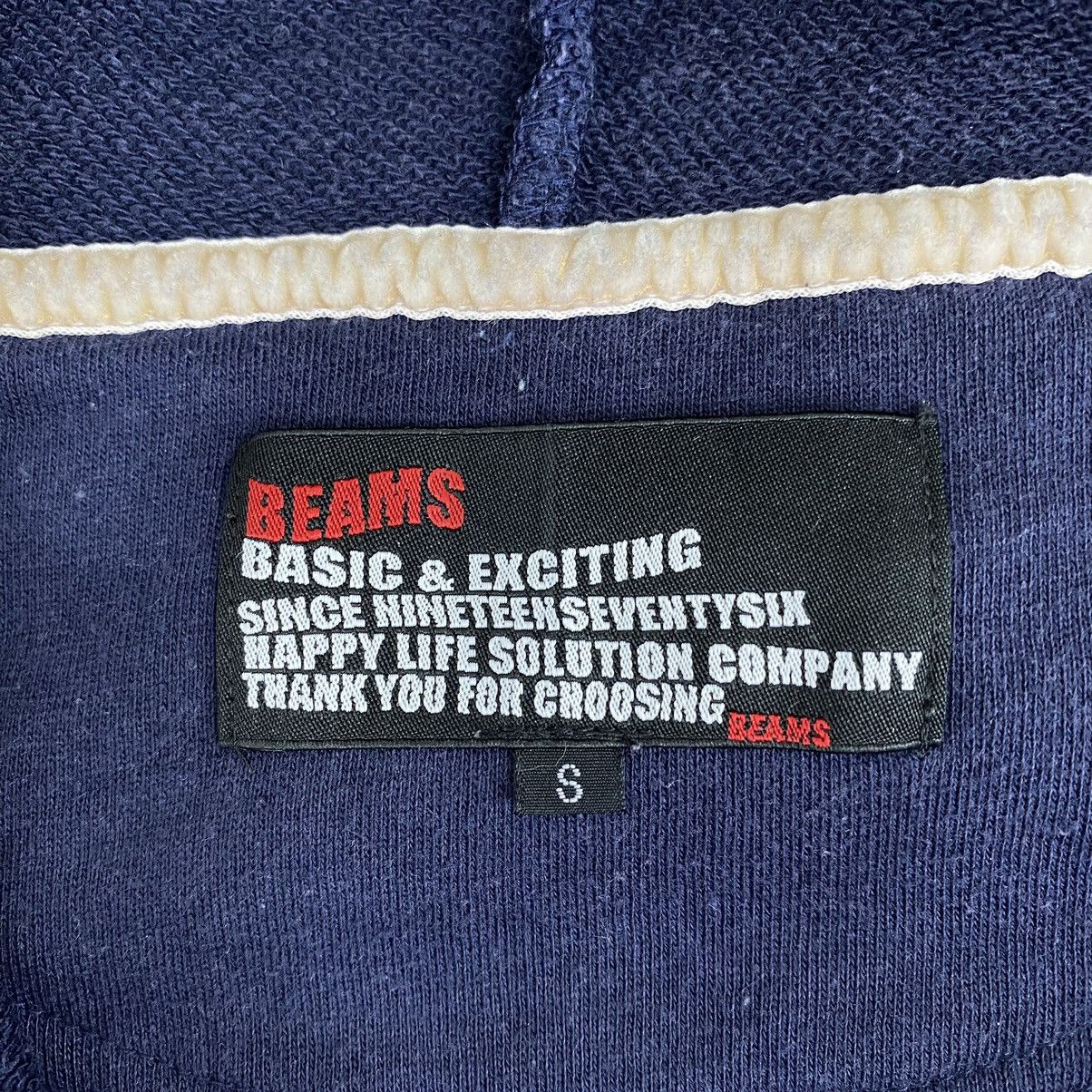 Beams Plus Vintage BEAMS BASIC & EXCITING Japanese Brand Blue Hoodie Size US S / EU 44-46 / 1 - 3 Thumbnail