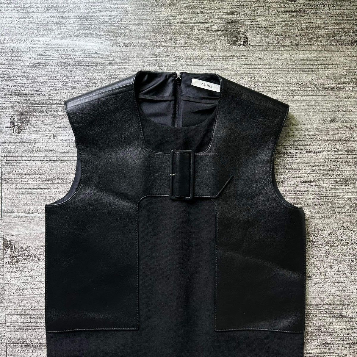 Celine NWT Celine phoebe pilo leather patch dress Size XS / US 0-2 / IT 36-38 - 5 Thumbnail