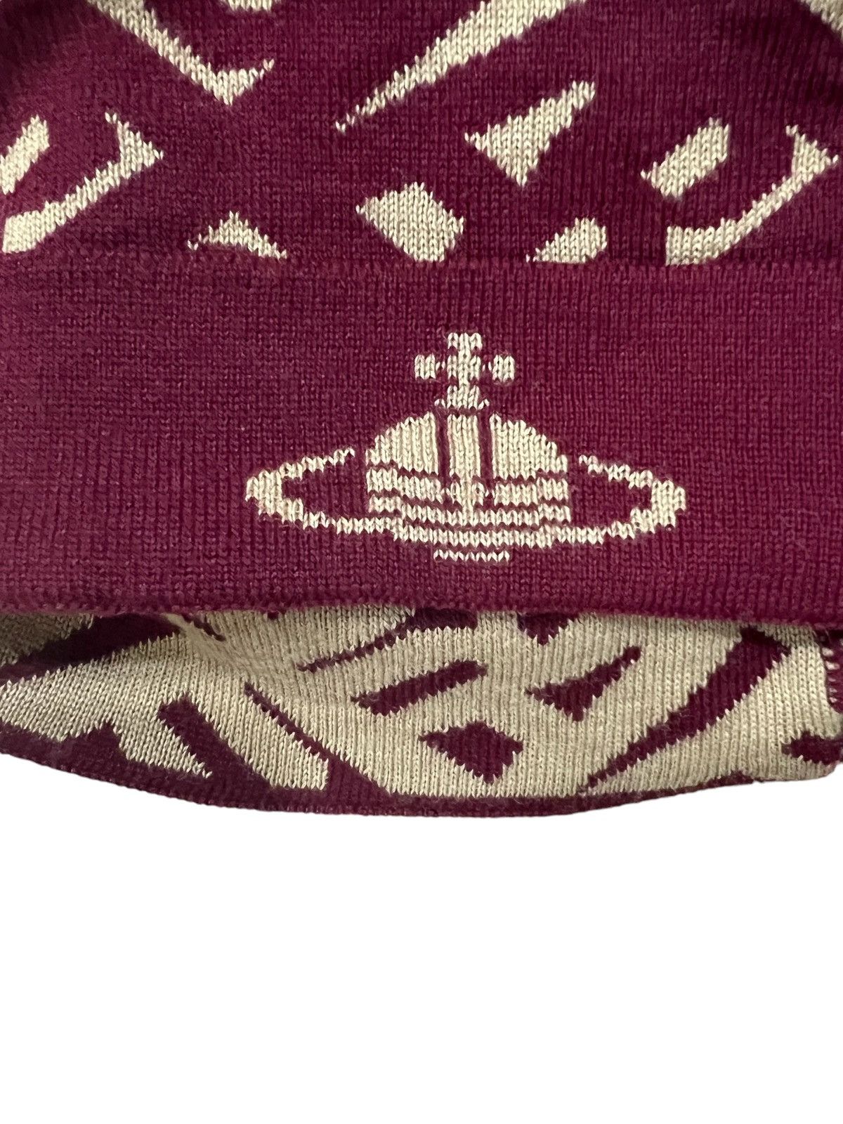 Vivienne Westwood GRAIL🔥OG Vivienne Westwood 🇮🇹 Orb Logo Overprinted Beanie Size ONE SIZE - 4 Thumbnail