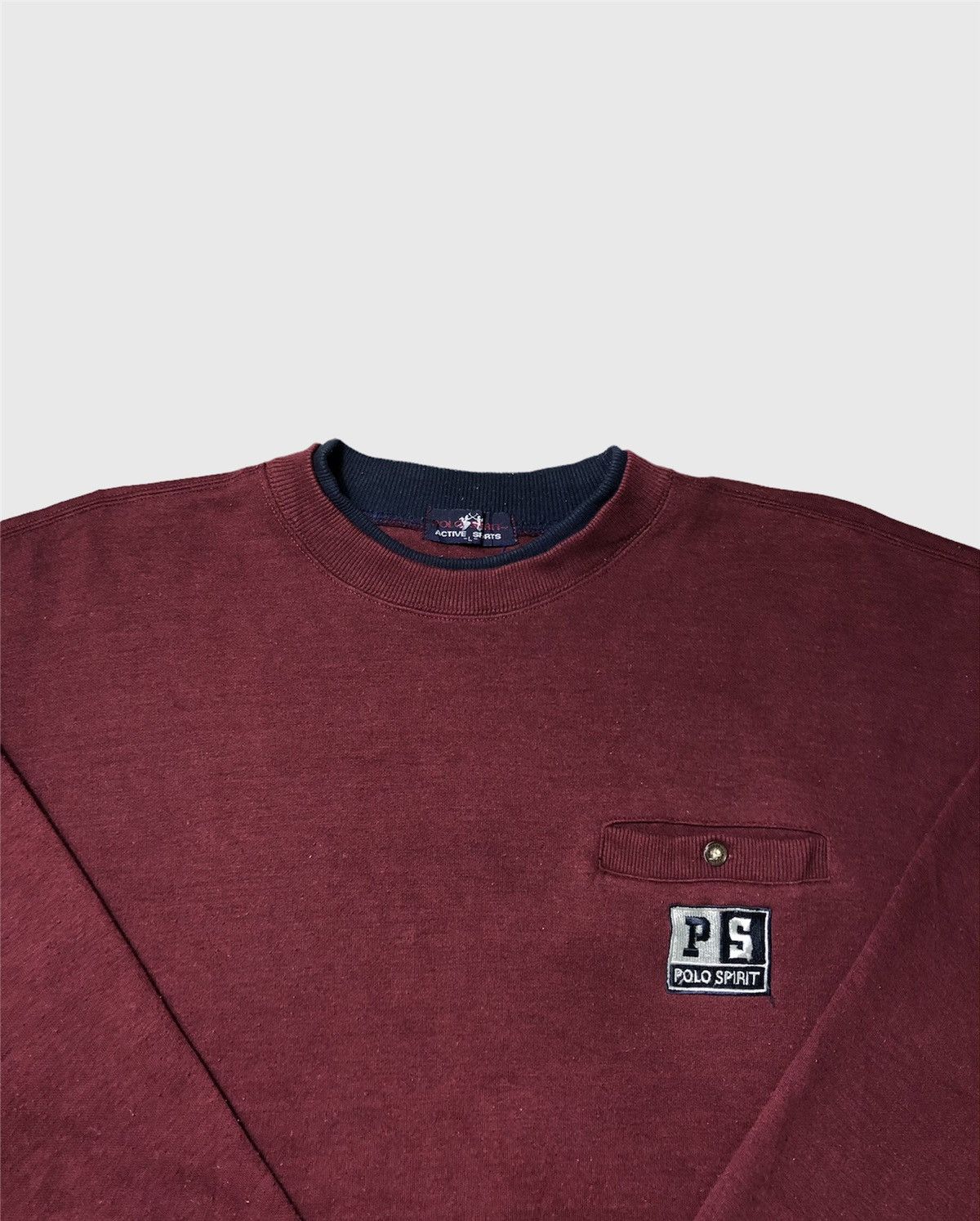 Japanese Brand Vintage Polo Spirit Pocket Sweatshirt Size US L / EU 52-54 / 3 - 4 Thumbnail