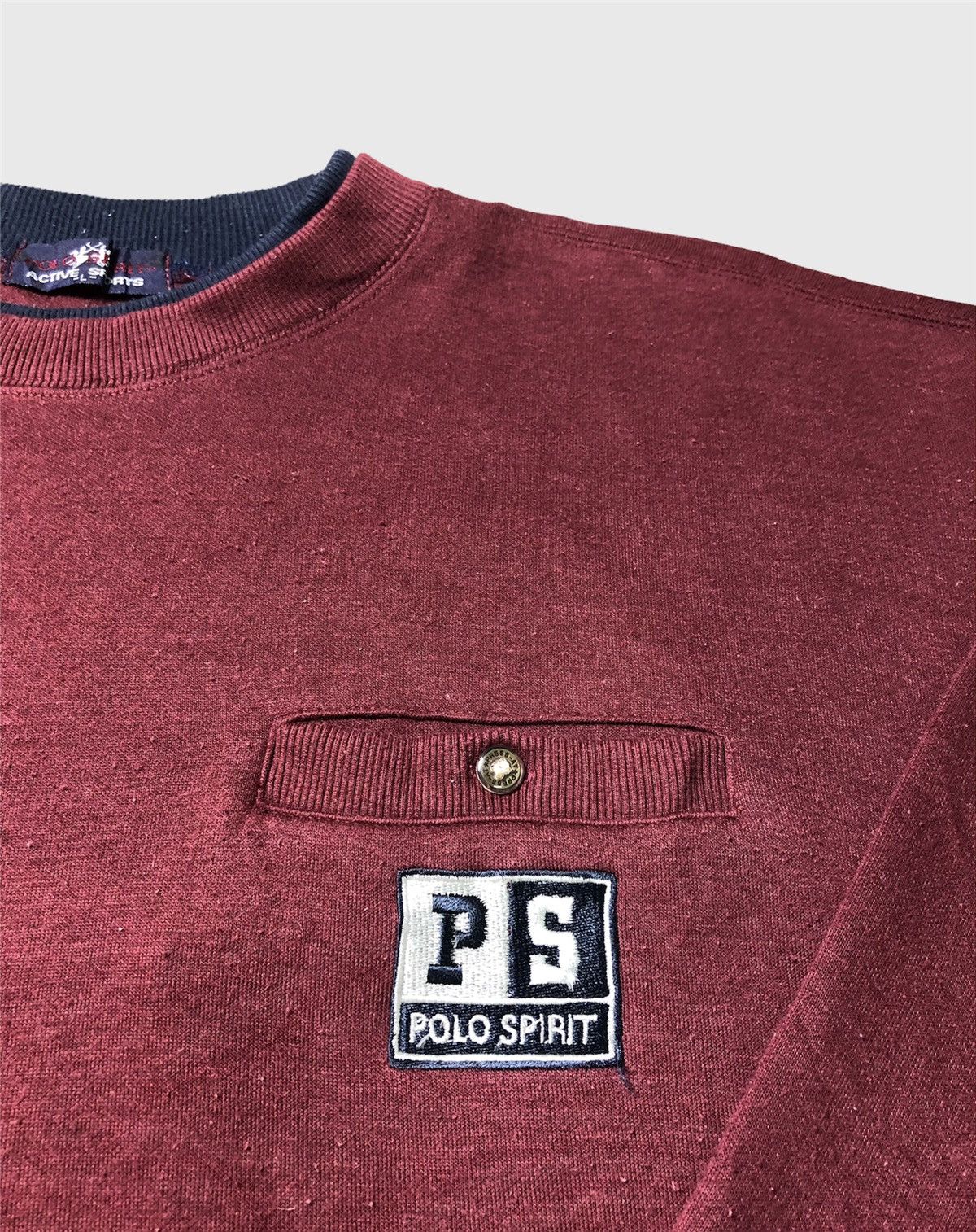 Japanese Brand Vintage Polo Spirit Pocket Sweatshirt Size US L / EU 52-54 / 3 - 5 Thumbnail