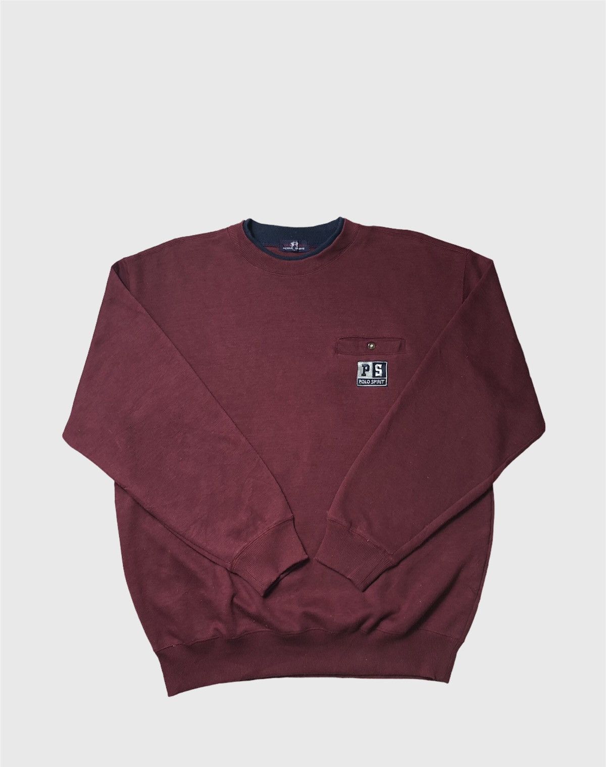 Japanese Brand Vintage Polo Spirit Pocket Sweatshirt Size US L / EU 52-54 / 3 - 1 Thumbnail