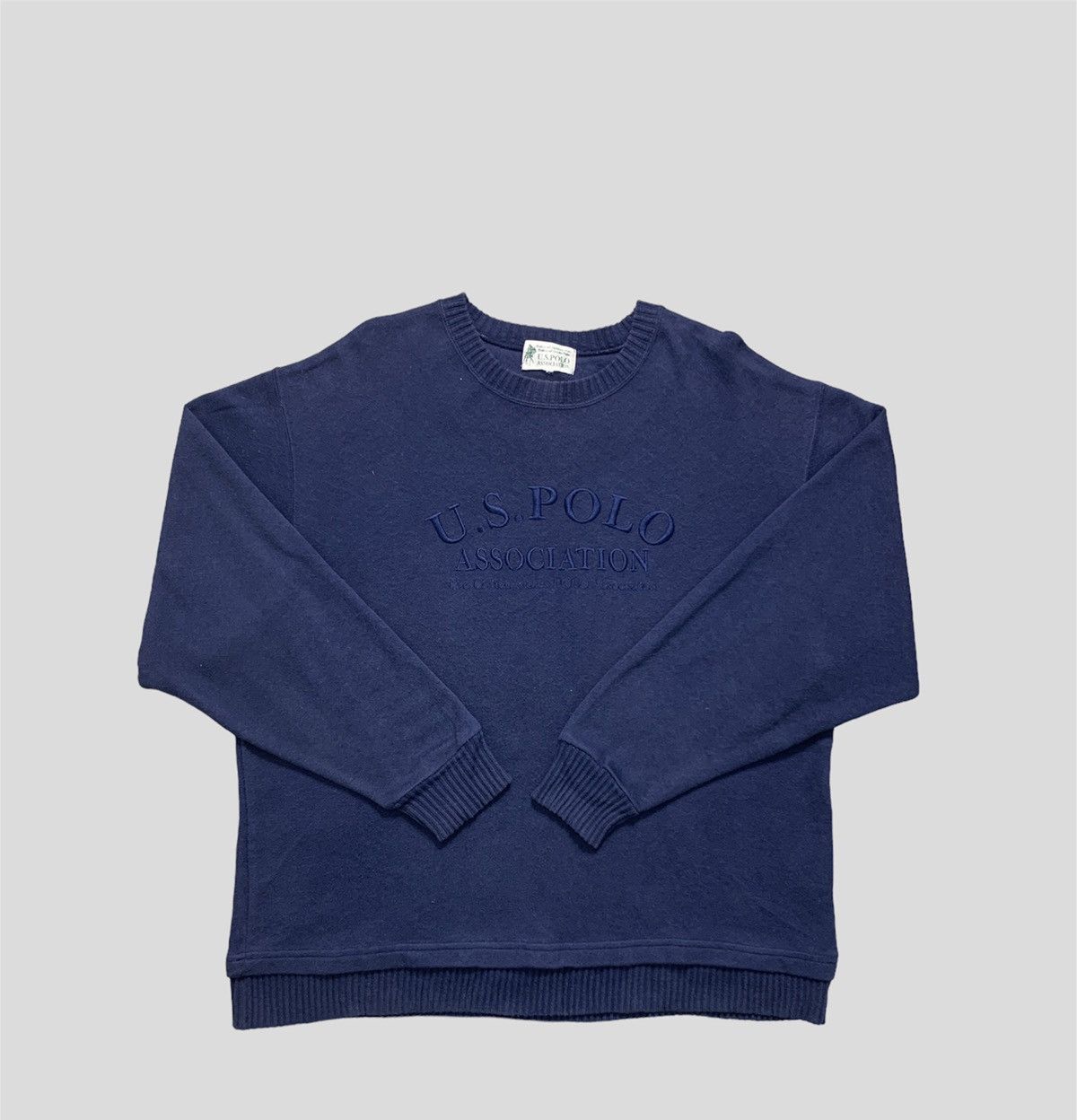 U.S. Polo Assn. × Vintage Vintage US Polo Association Big Logo Embroidered Sweatshirt Size US M / EU 48-50 / 2 - 1 Thumbnail