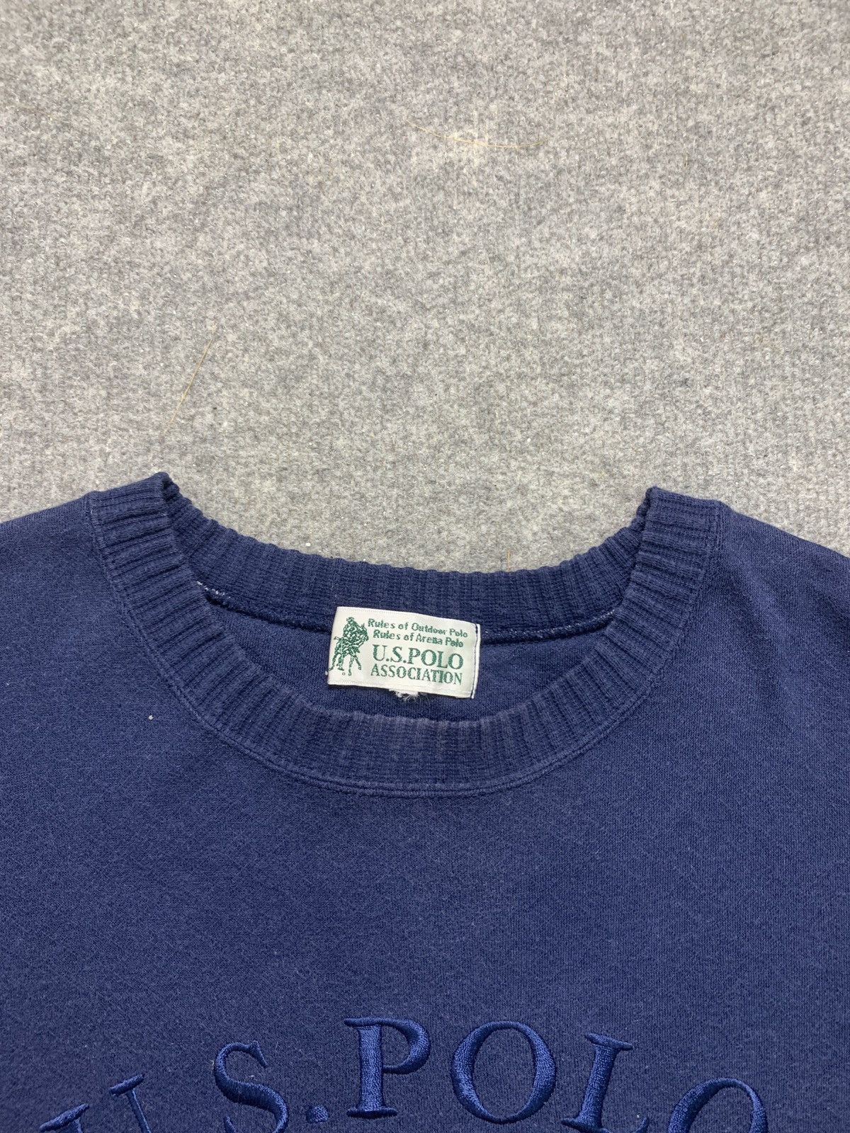 U.S. Polo Assn. × Vintage Vintage US Polo Association Big Logo Embroidered Sweatshirt Size US M / EU 48-50 / 2 - 3 Thumbnail