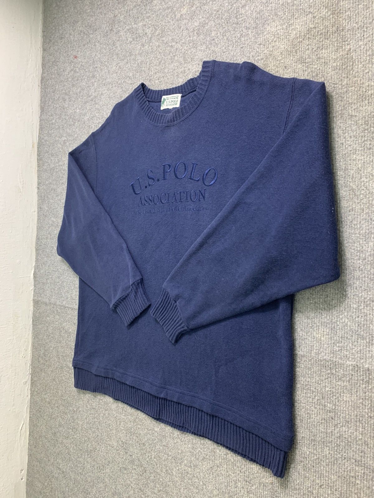 U.S. Polo Assn. × Vintage Vintage US Polo Association Big Logo Embroidered Sweatshirt Size US M / EU 48-50 / 2 - 4 Thumbnail