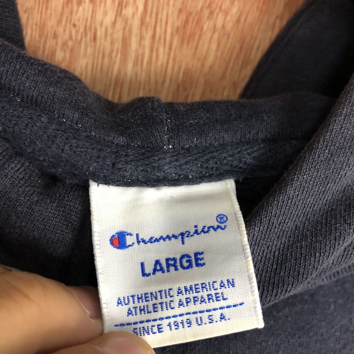 Champion DL Champion Dark Blue Sweater vintage #1674 Size US L / EU 52-54 / 3 - 11 Thumbnail