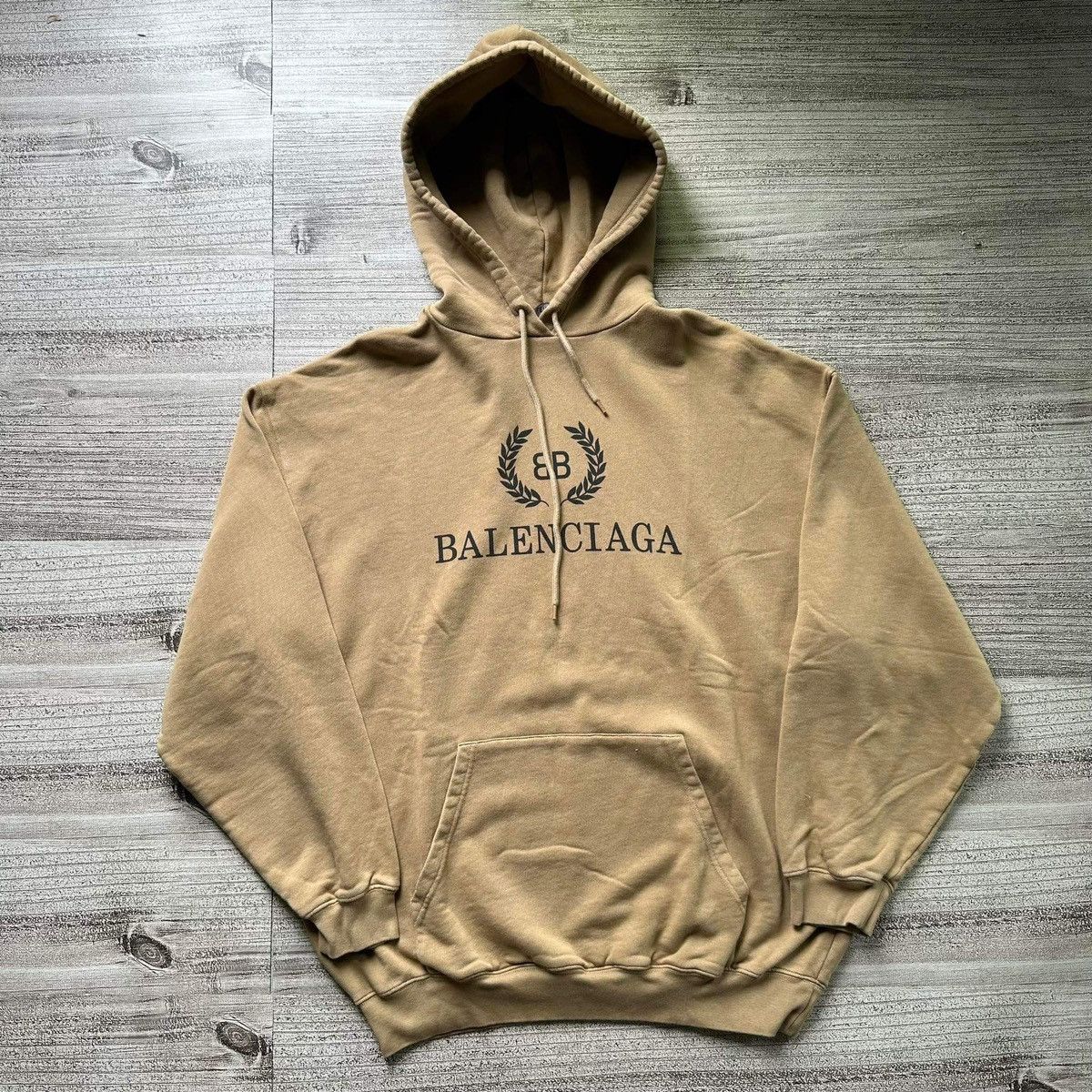 Balenciaga Balenciaga brown BB hoodie Size US L / EU 52-54 / 3 - 1 Thumbnail