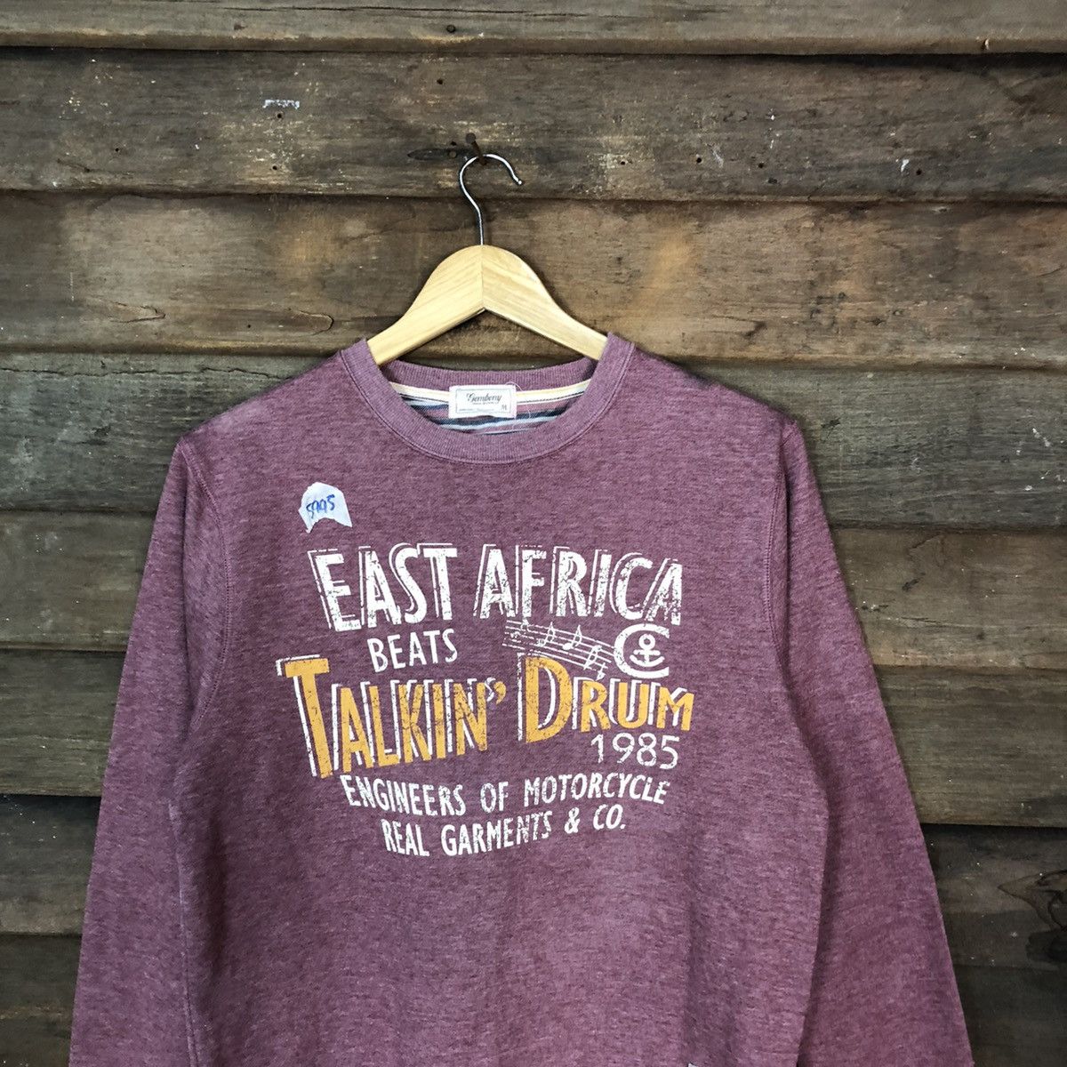 Japanese Brand Gembony East Africa Maroon Sweatshirt #5995 Size US S / EU 44-46 / 1 - 2 Thumbnail