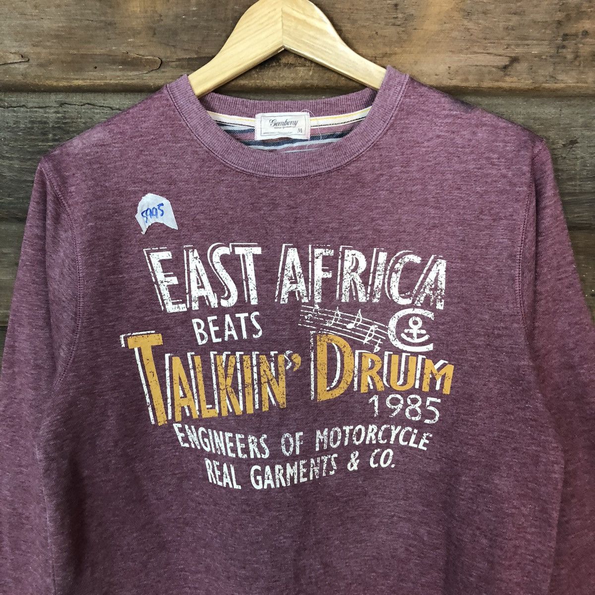 Japanese Brand Gembony East Africa Maroon Sweatshirt #5995 Size US S / EU 44-46 / 1 - 6 Thumbnail