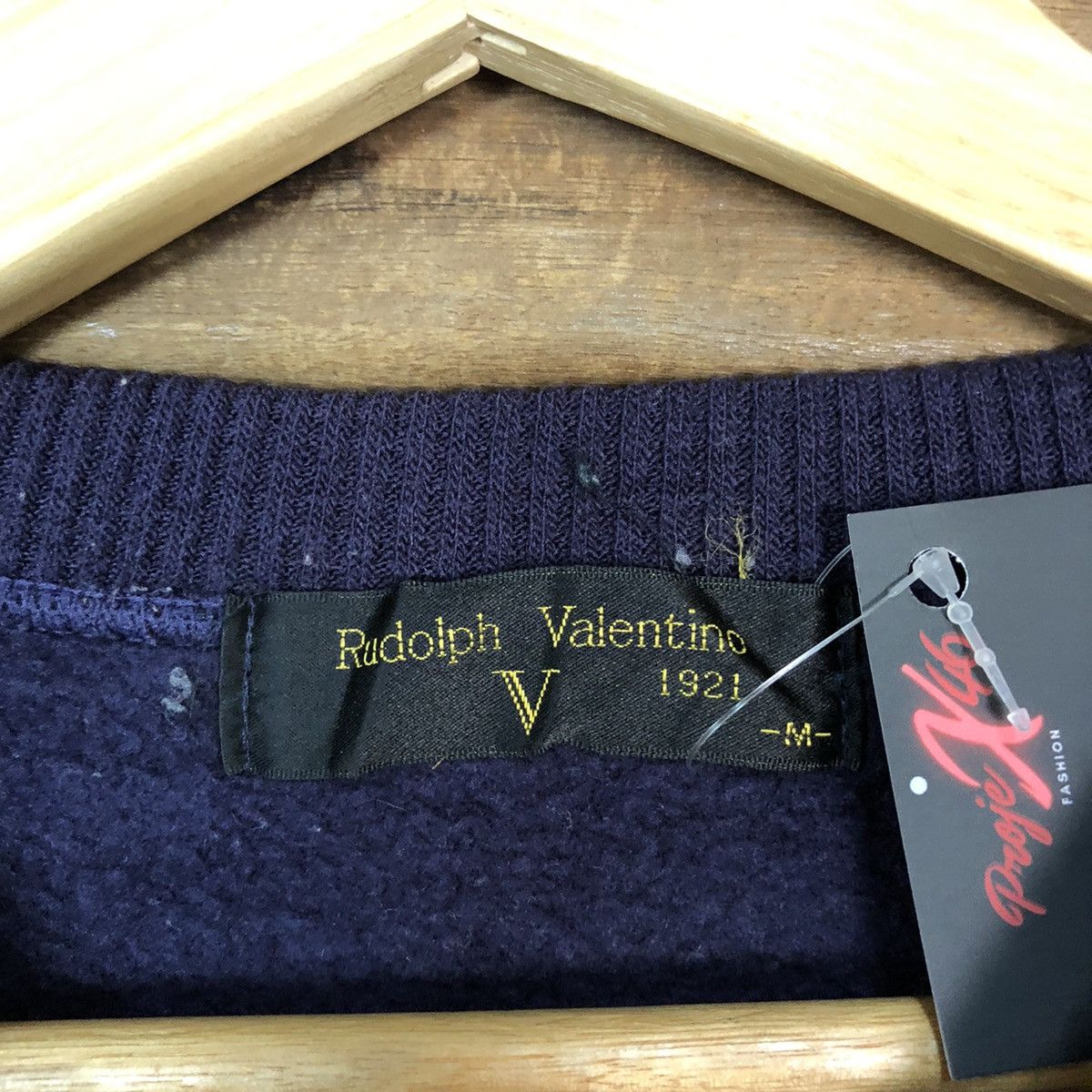 Japanese Brand Rudolph Valentino Purple Sweatshirt knitwear vintage#5051 Size US M / EU 48-50 / 2 - 8 Thumbnail