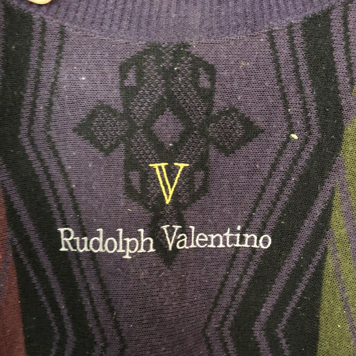 Japanese Brand Rudolph Valentino Purple Sweatshirt knitwear vintage#5051 Size US M / EU 48-50 / 2 - 7 Thumbnail
