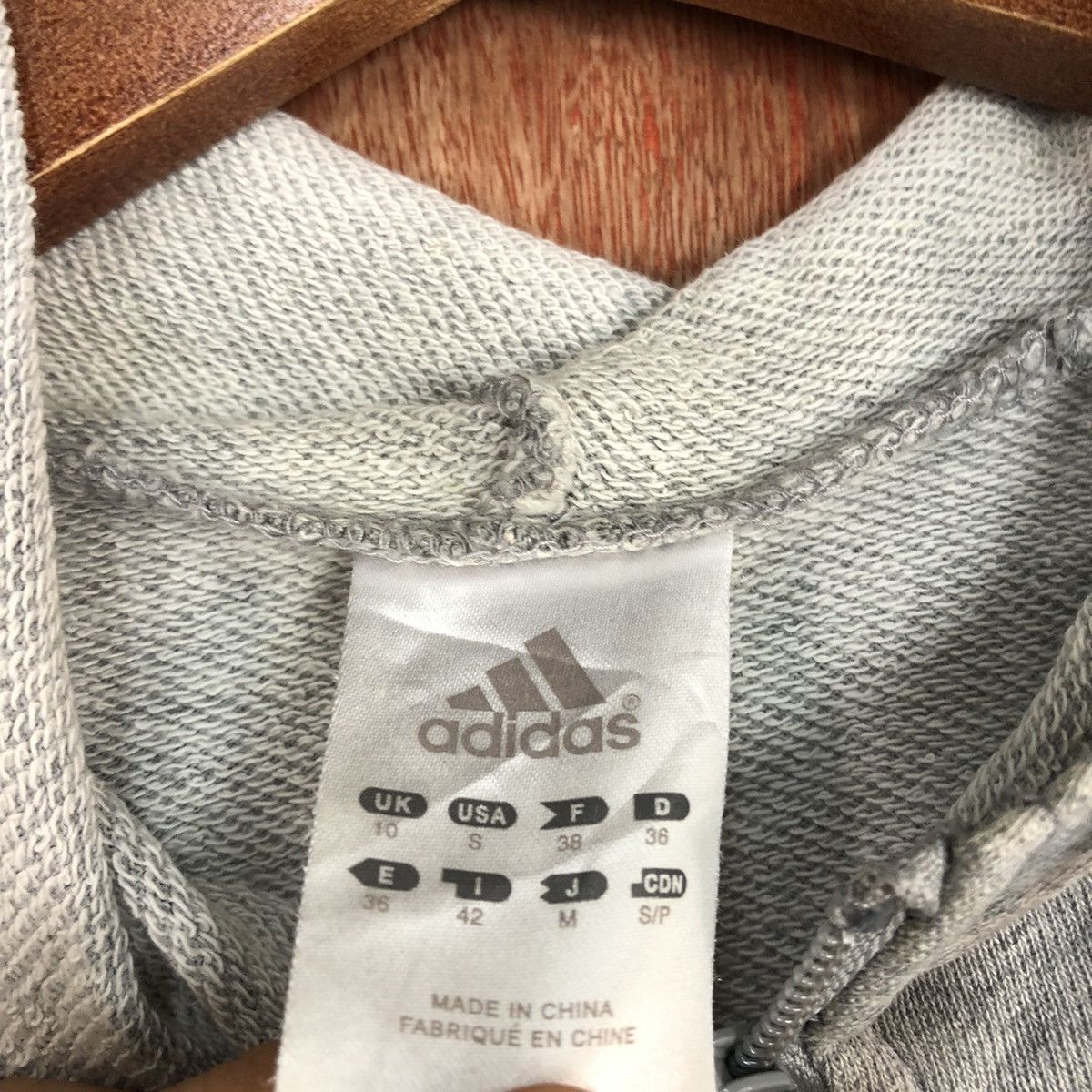Adidas DL Adidas Grey Sweater sportwear plain #1683 Size S / US 4 / IT 40 - 11 Thumbnail