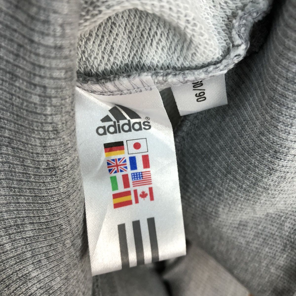 Adidas DL Adidas Grey Sweater sportwear plain #1683 Size S / US 4 / IT 40 - 15 Thumbnail