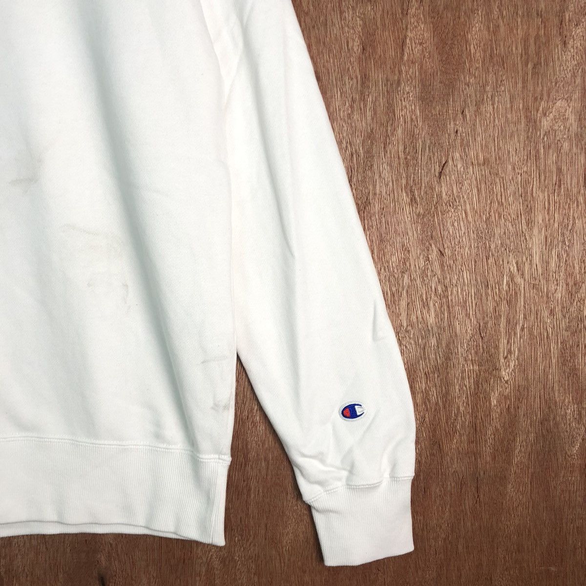 Champion DLL Champion Vintage White Sweatshirt #c170 Size US L / EU 52-54 / 3 - 5 Thumbnail