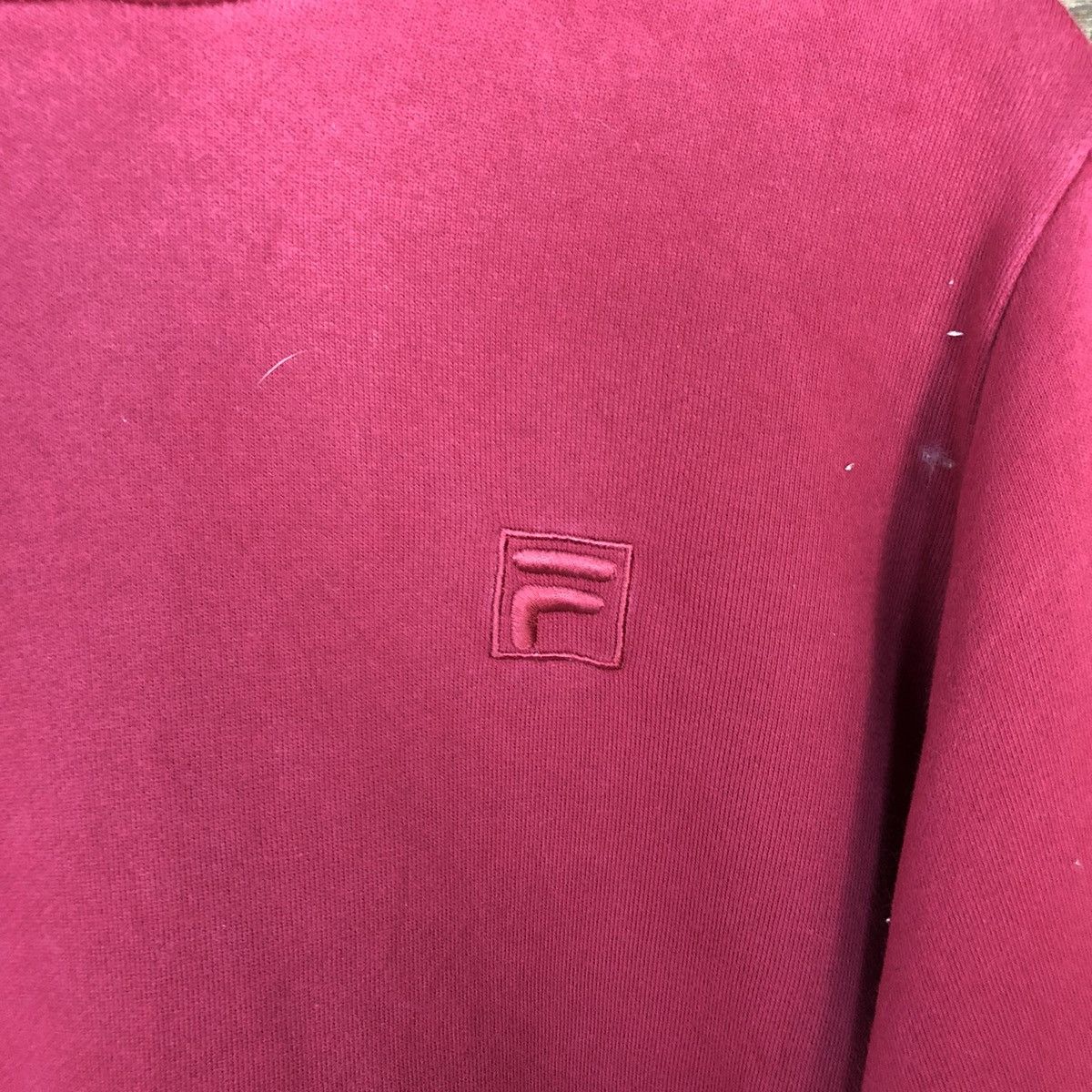 Fila Fila vintage Maroon Hoodie sweatshirt #3895 Size US L / EU 52-54 / 3 - 8 Thumbnail