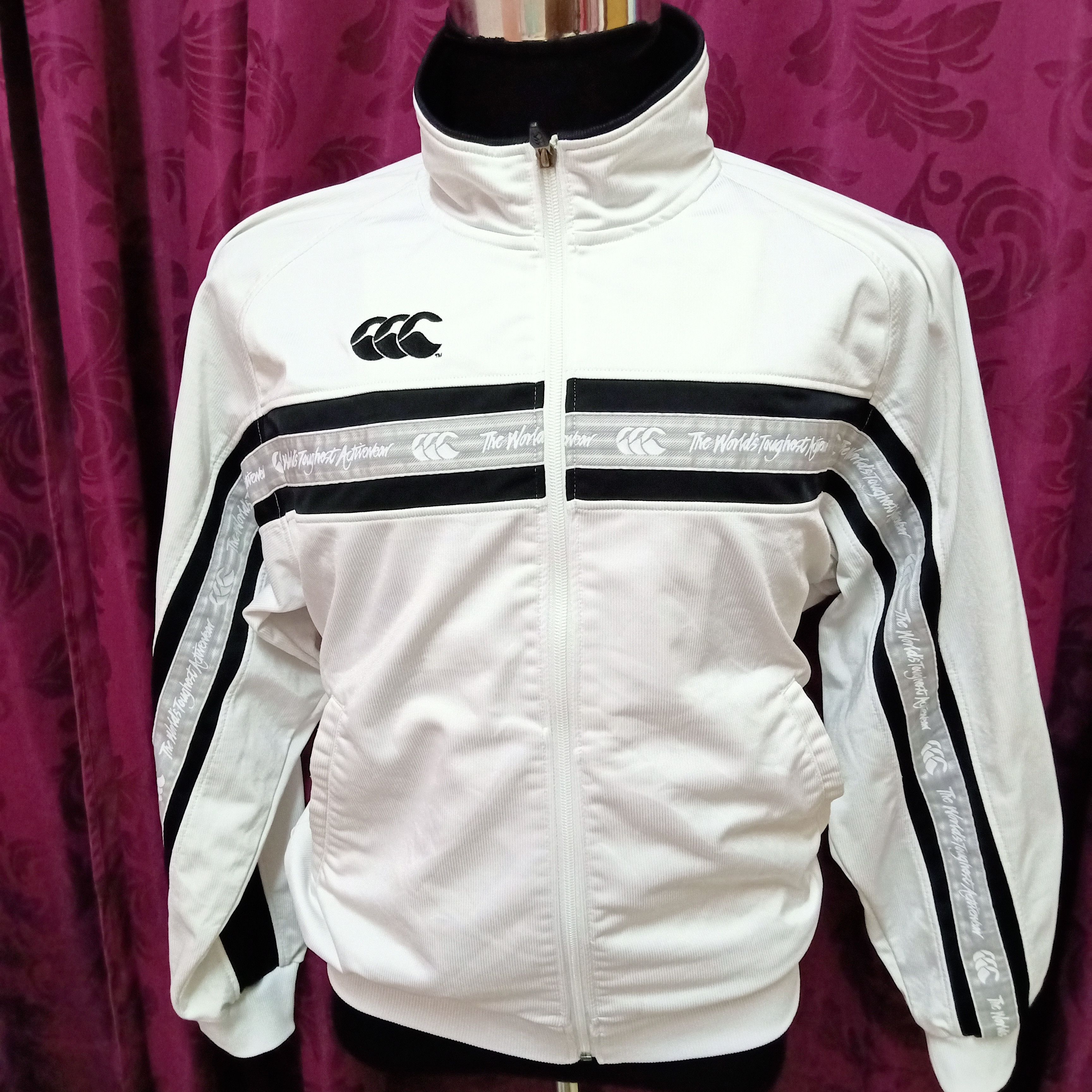 Canterbury of New Zealand Canterbury Zip Up Tape Logo Jacket Track Top Size US M / EU 48-50 / 2 - 1 Thumbnail