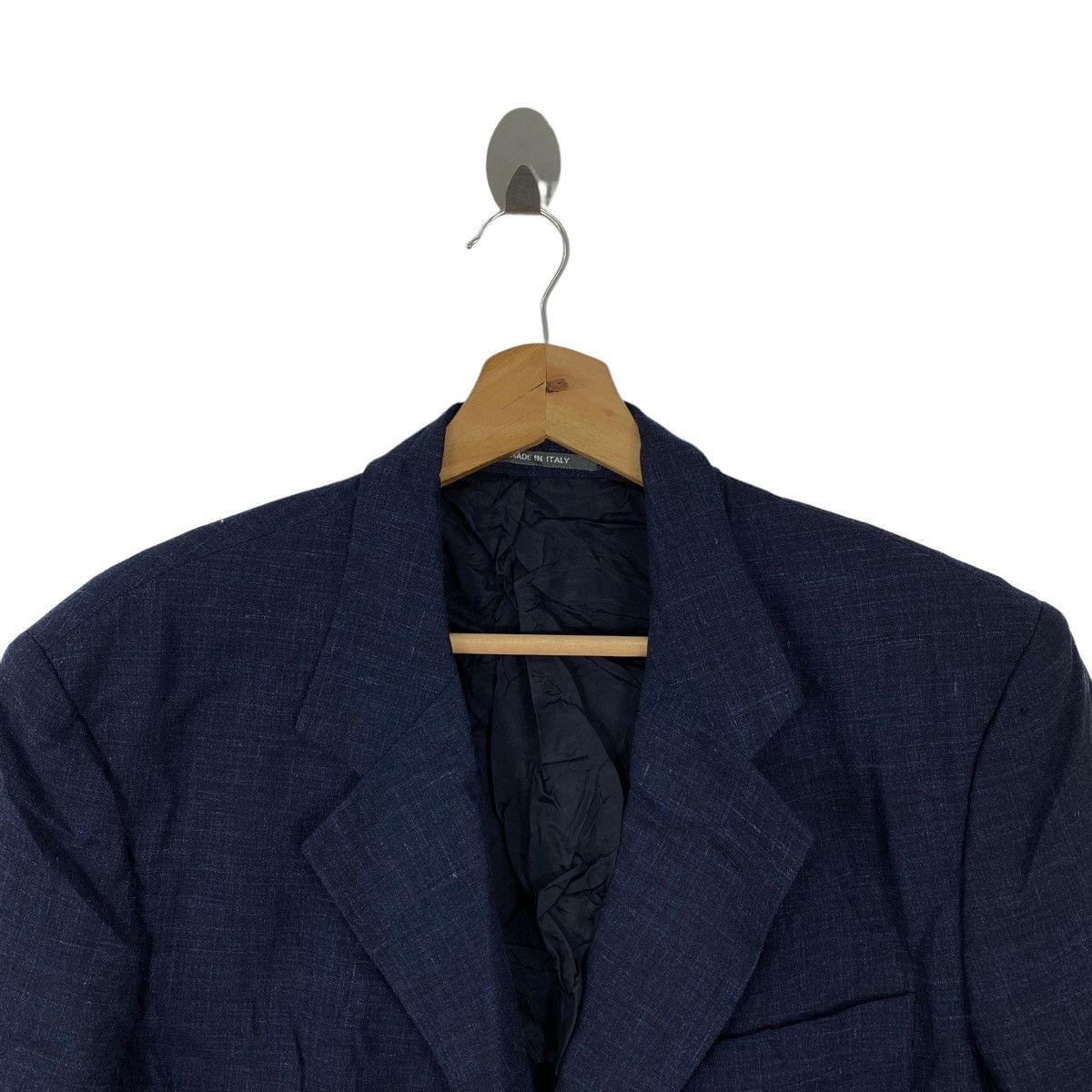 Vintage MAC RENZI Italian Brand Blue Blazer Coat Size US M / EU 48-50 / 2 - 2 Thumbnail