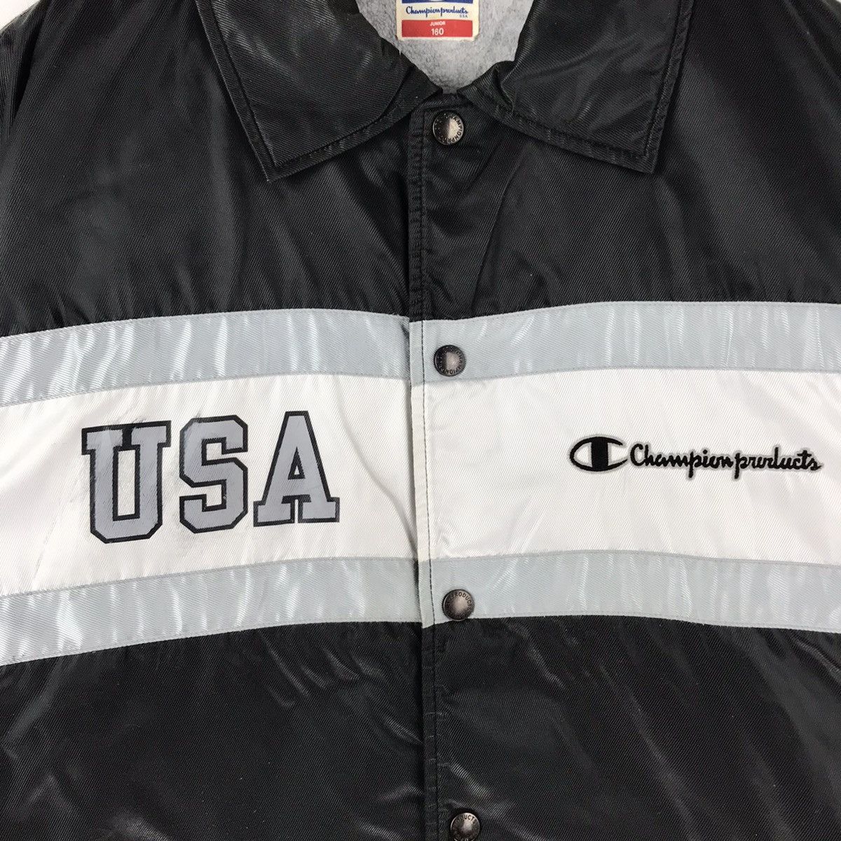 Champion Vintage 90s Champion Spellout Embroidery Big Logo Jacket Size US L / EU 52-54 / 3 - 2 Thumbnail