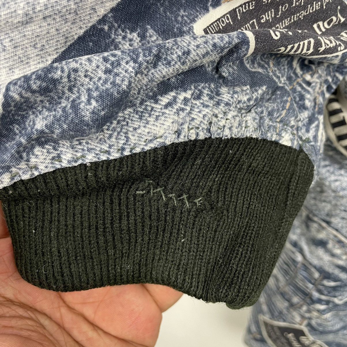 Japanese Brand Vintage Hanten Kimono Over Print Art Denim Design Size US L / EU 52-54 / 3 - 6 Thumbnail
