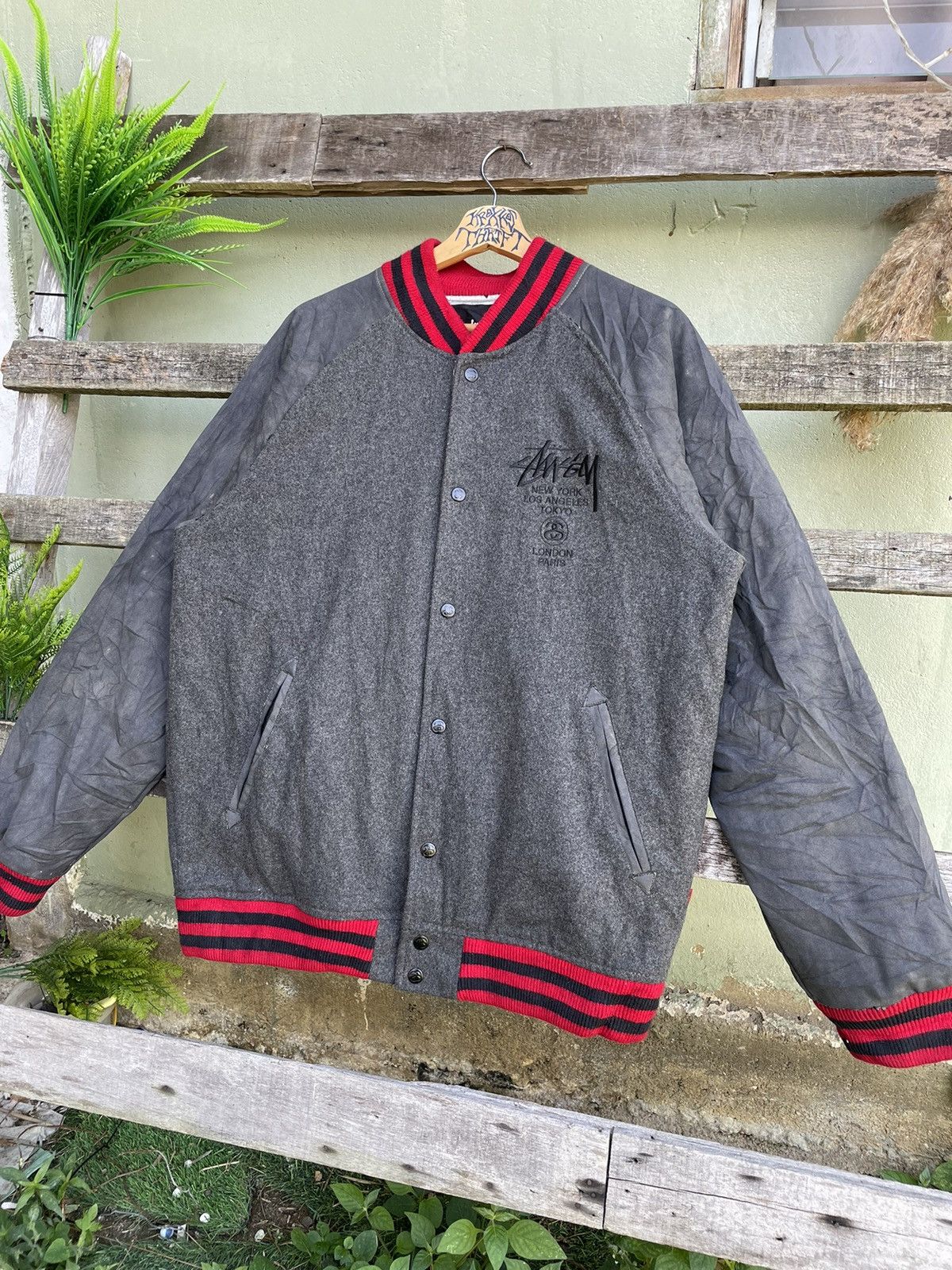 Vintage Stussy Varsity Jacket | Grailed