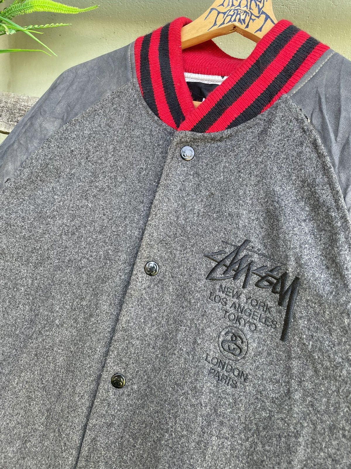 Stussy Vintage Stussy Tribe Varsity Jacket Wool Embroidery Logo Size US L / EU 52-54 / 3 - 3 Thumbnail