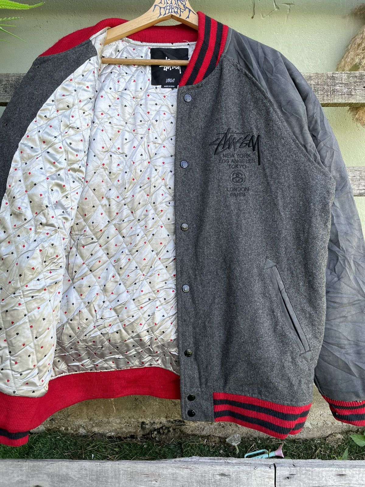 Stussy Vintage Stussy Tribe Varsity Jacket Wool Embroidery Logo Size US L / EU 52-54 / 3 - 11 Thumbnail