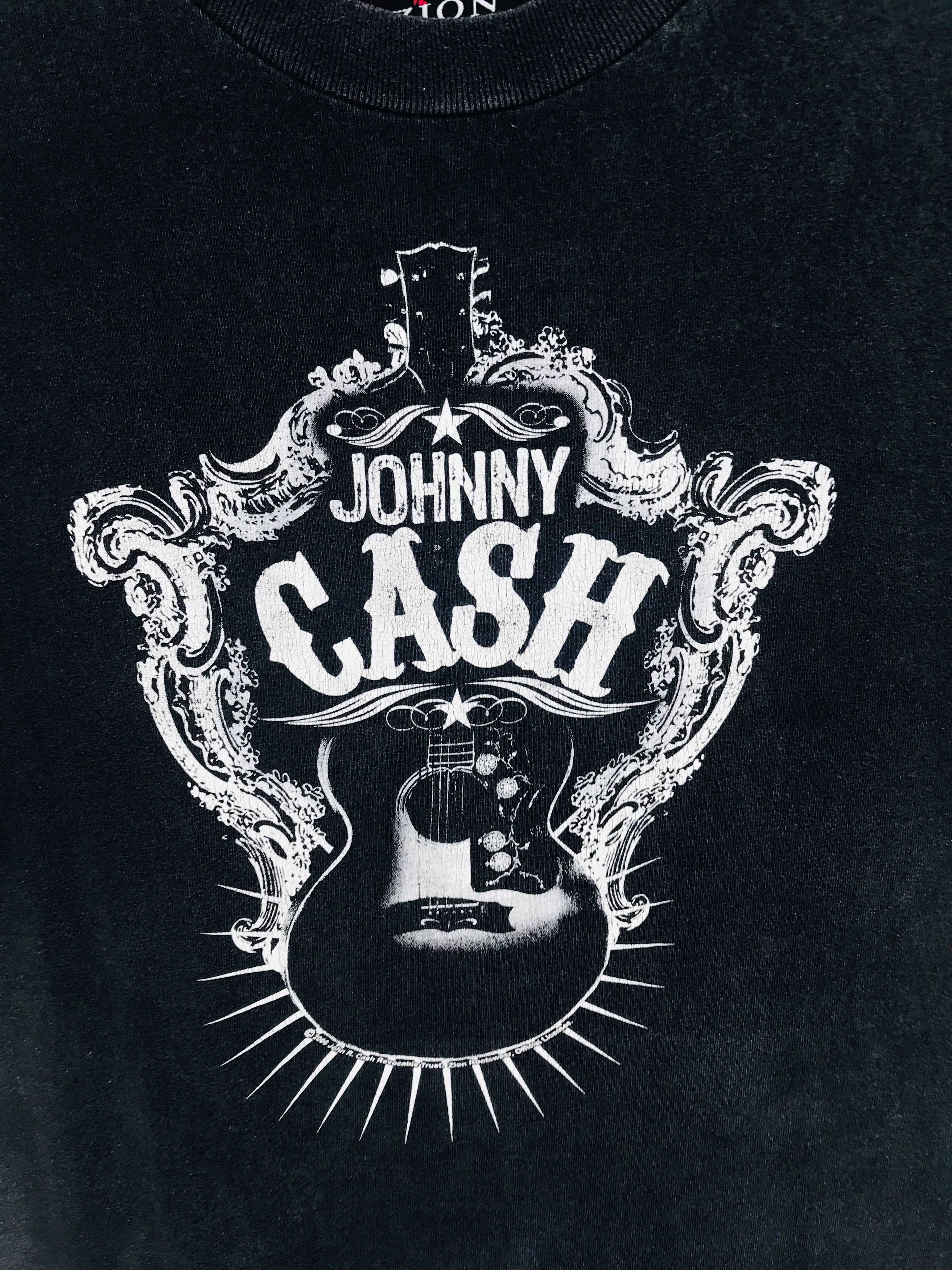 Band Tees Vintage 2000s JOHNNY CASH Shirt Size US L / EU 52-54 / 3 - 2 Thumbnail