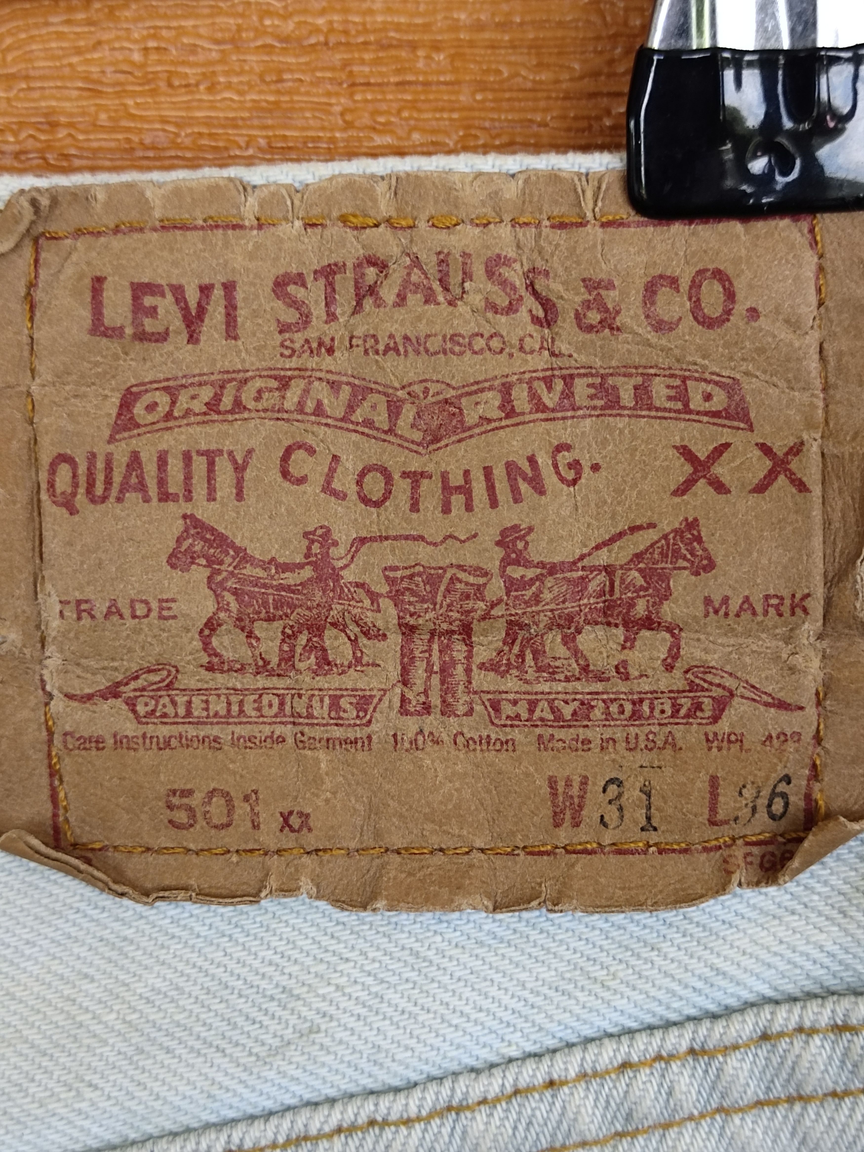 Levi's Vintage 90s Levi's 501xx Made In Usa Light Wash Denim Jeans Size US 30 / EU 46 - 13 Thumbnail