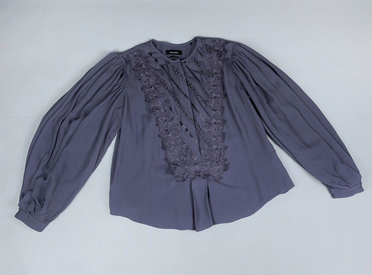 Isabel Marant ISABEL MARANT Peasant Londrina Embroidered Blouse Size 40 Size S / US 4 / IT 40 - 4 Thumbnail
