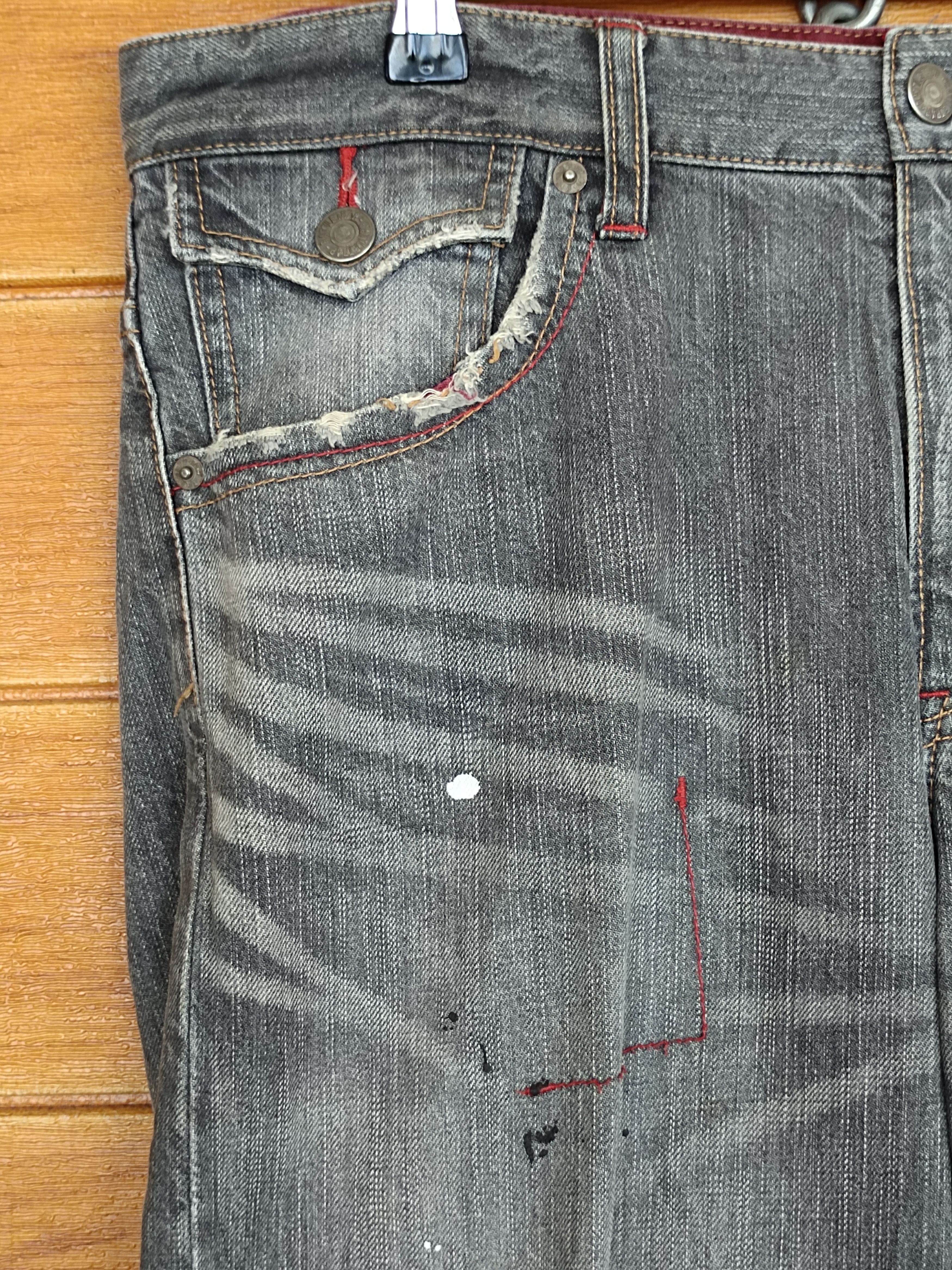 Hysteric Glamour Vintage RATTLE TRAP Painted Splash Distressed Denim Jeans Size US 34 / EU 50 - 5 Thumbnail