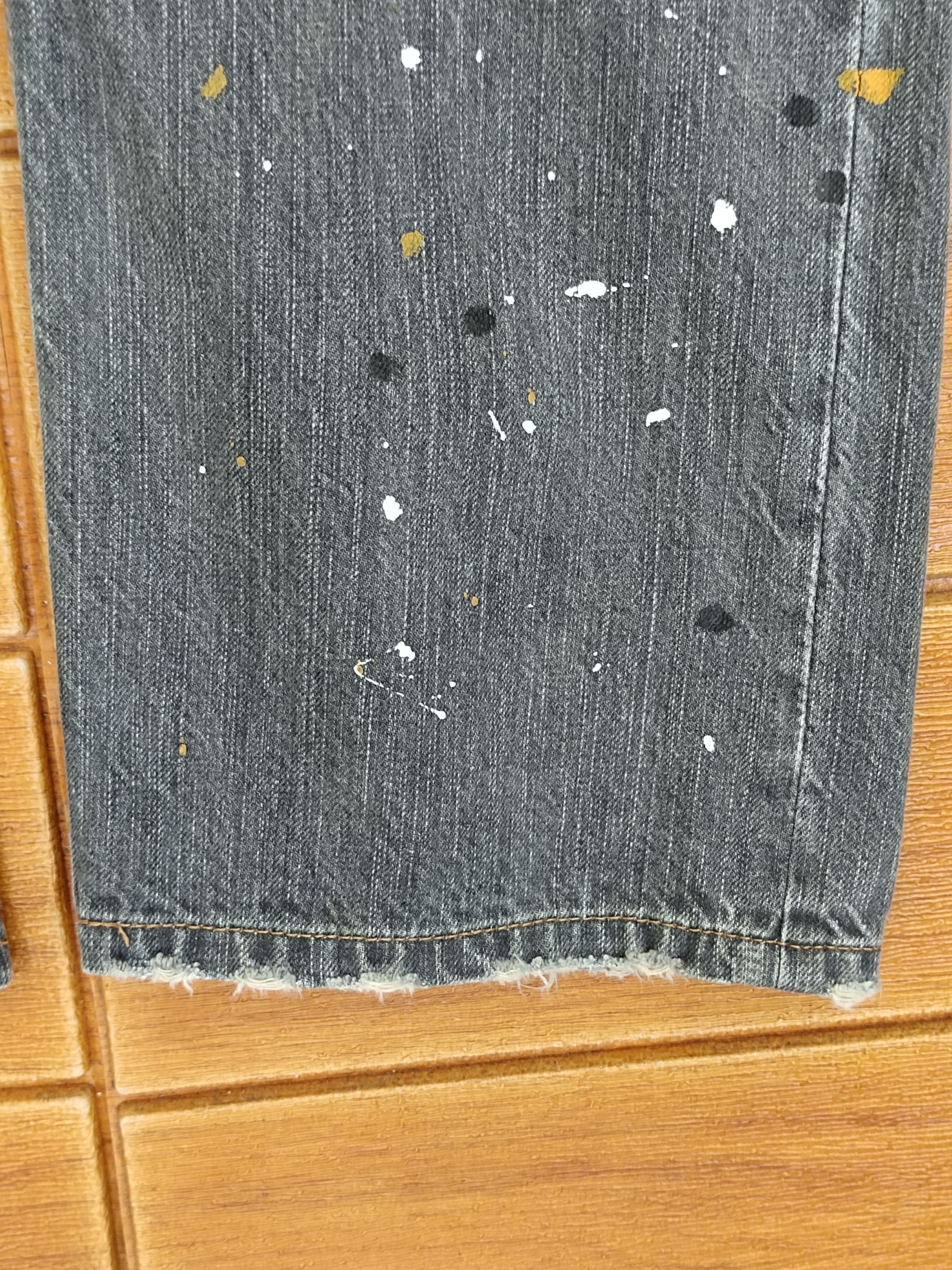 Hysteric Glamour Vintage RATTLE TRAP Painted Splash Distressed Denim Jeans Size US 34 / EU 50 - 14 Thumbnail