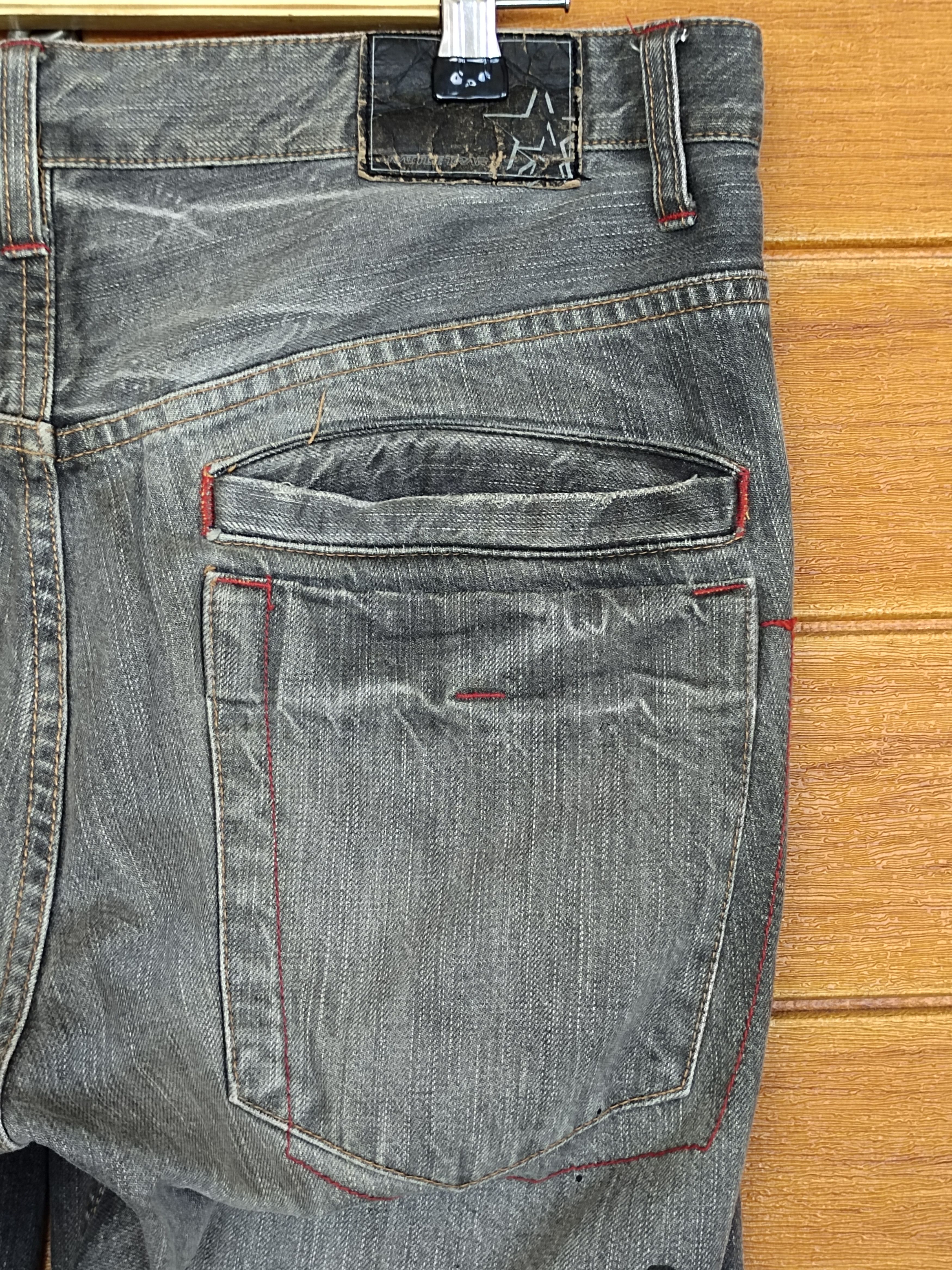 Hysteric Glamour Vintage RATTLE TRAP Painted Splash Distressed Denim Jeans Size US 34 / EU 50 - 18 Thumbnail