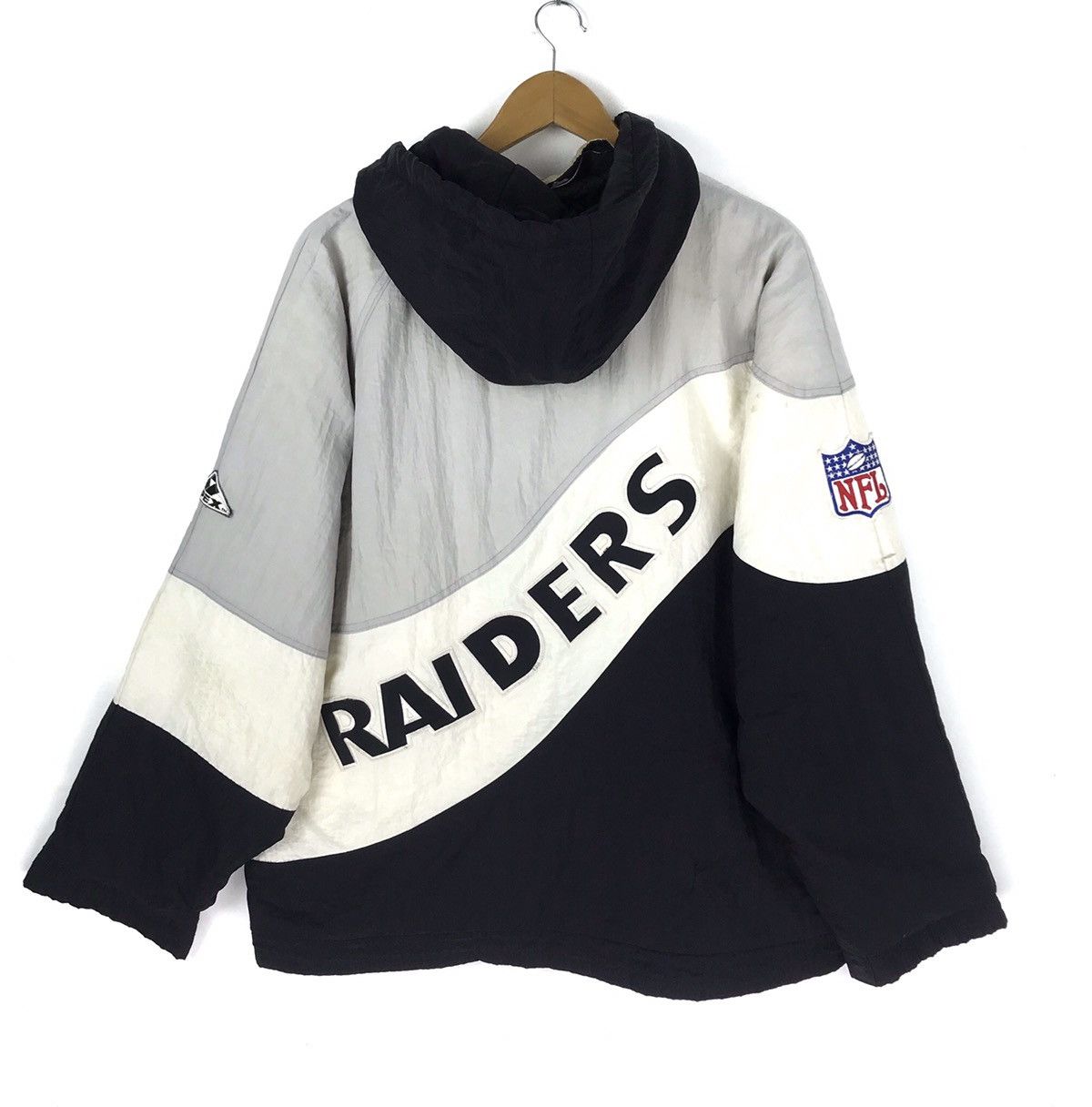 NFL Vintage Los Angeles Oakland Raiders Hoodie Jacket 90s NFL Size US L / EU 52-54 / 3 - 2 Thumbnail