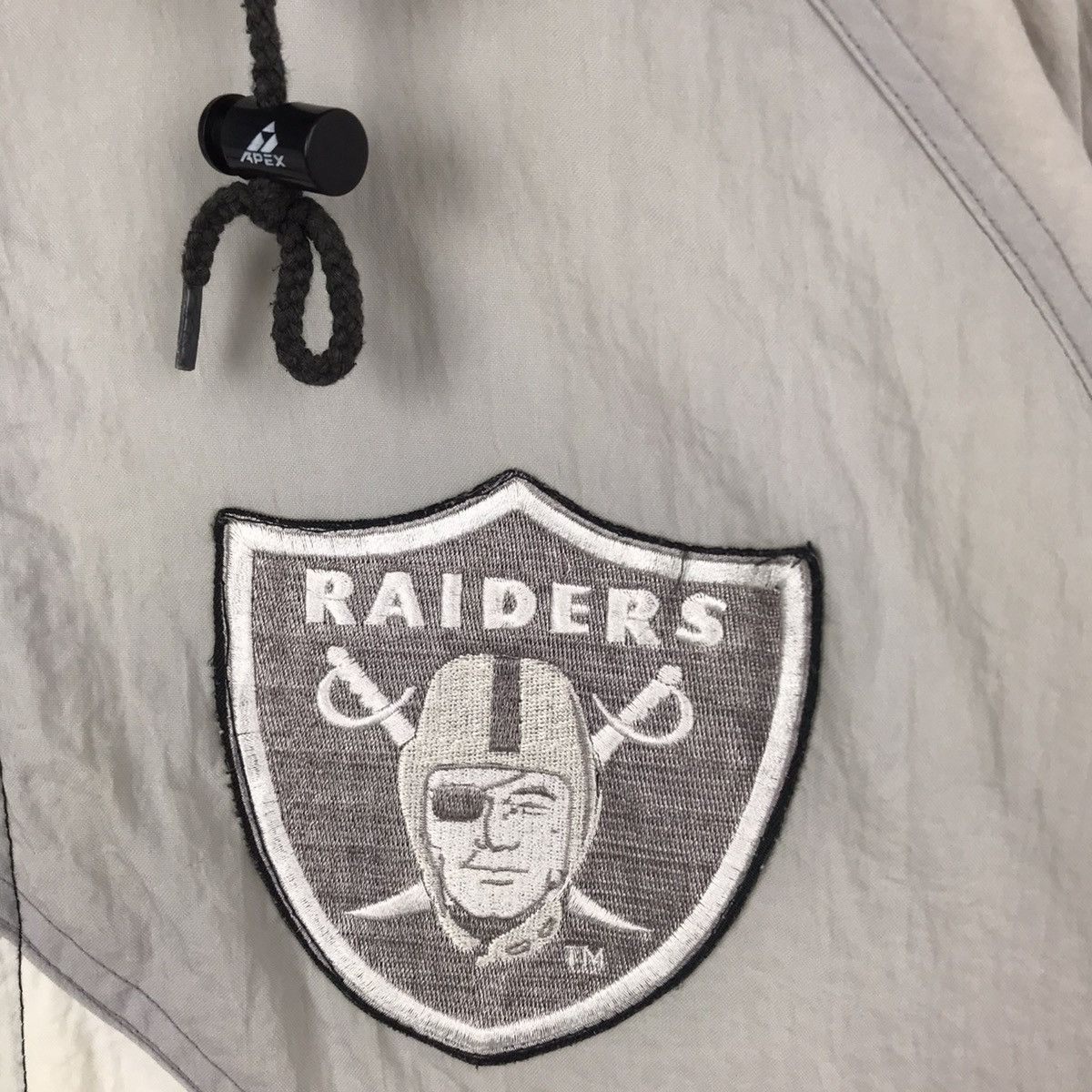 NFL Vintage Los Angeles Oakland Raiders Hoodie Jacket 90s NFL Size US L / EU 52-54 / 3 - 3 Thumbnail