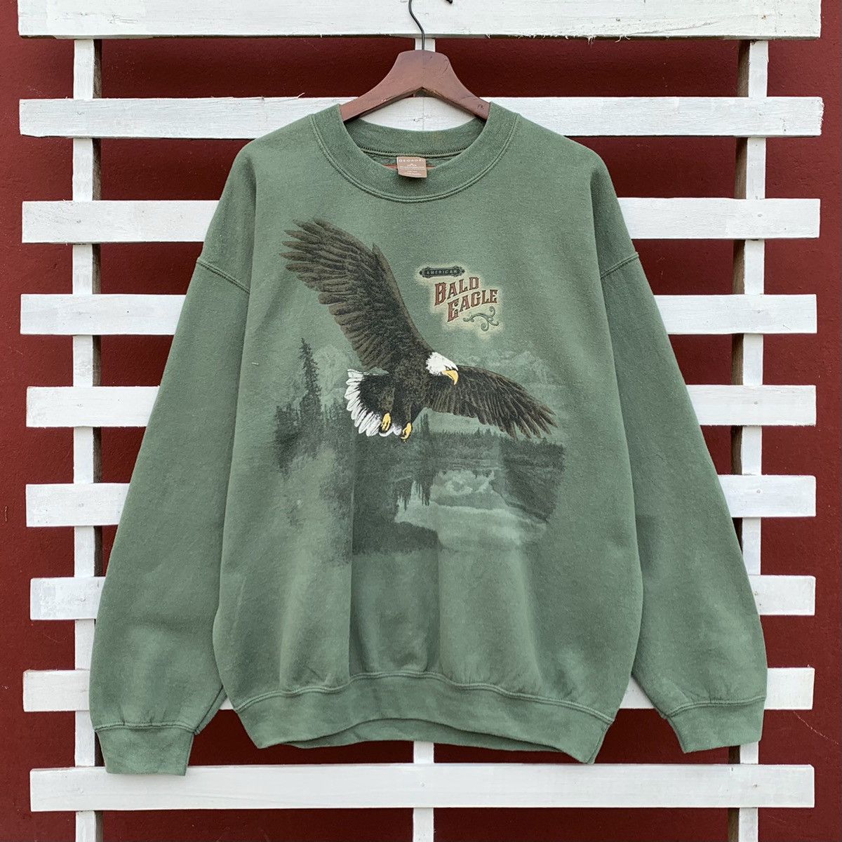 Other Vintage George American Bald Eagle Sweatshirt Size US L / EU 52-54 / 3 - 1 Thumbnail