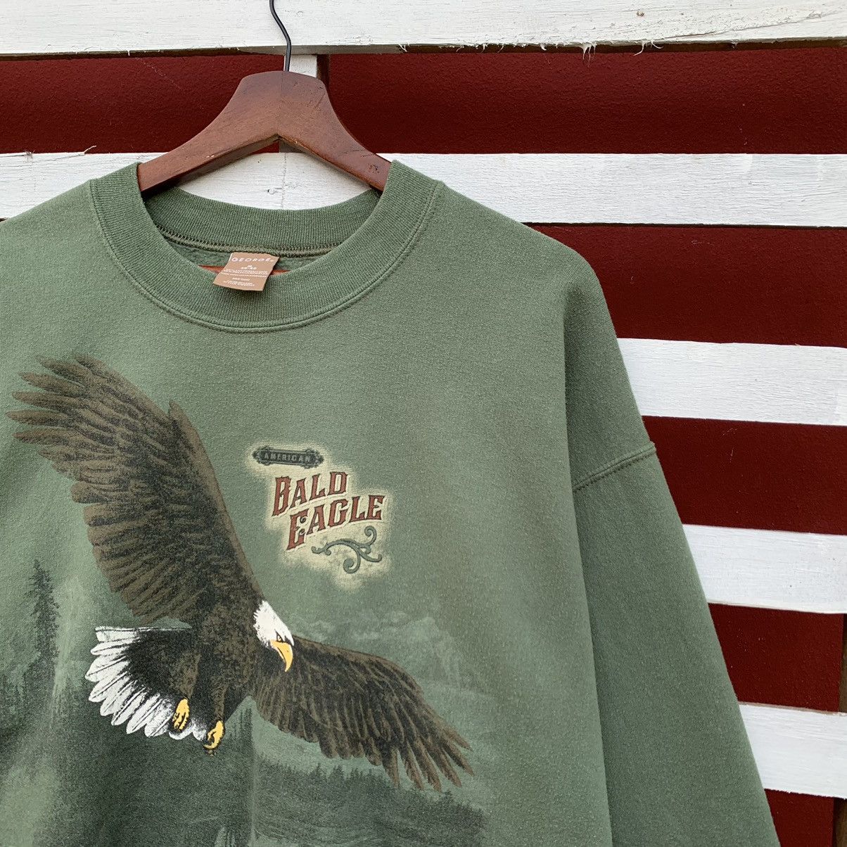 Other Vintage George American Bald Eagle Sweatshirt Size US L / EU 52-54 / 3 - 4 Thumbnail