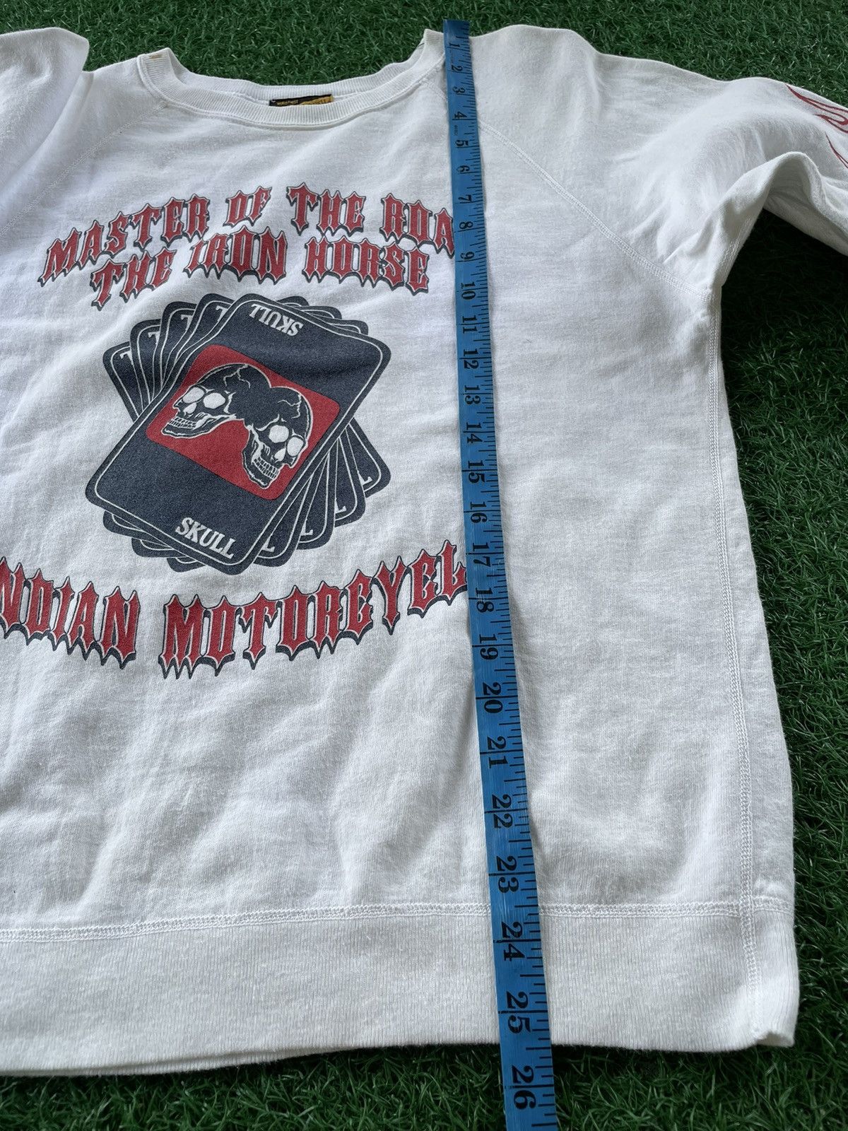 Indian Motorcycle × Toyo Enterprises 💥Vintage Indian Motorcycle Skull Fire Design Long Sleeve Size US M / EU 48-50 / 2 - 11 Thumbnail
