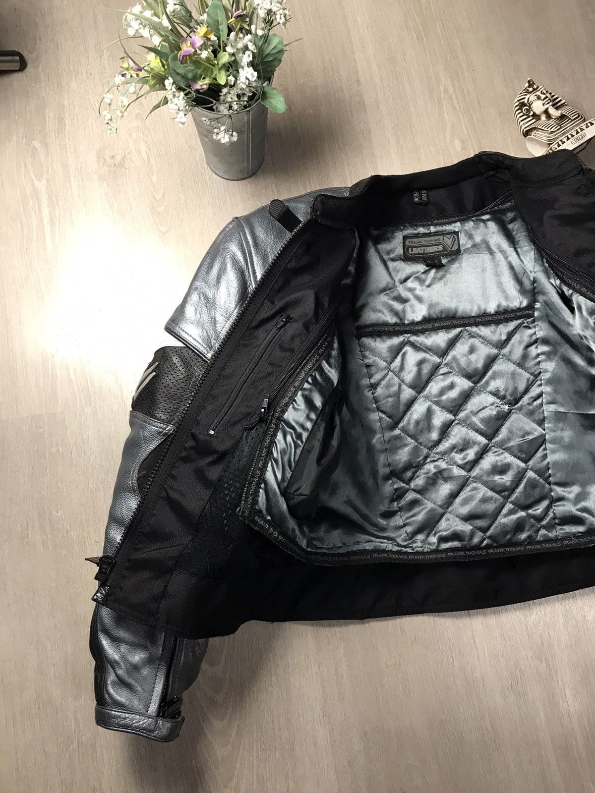 Hein Gericke Frank Thomas Women Racing Moto Leather Jacket Size M / US 6-8 / IT 42-44 - 9 Thumbnail