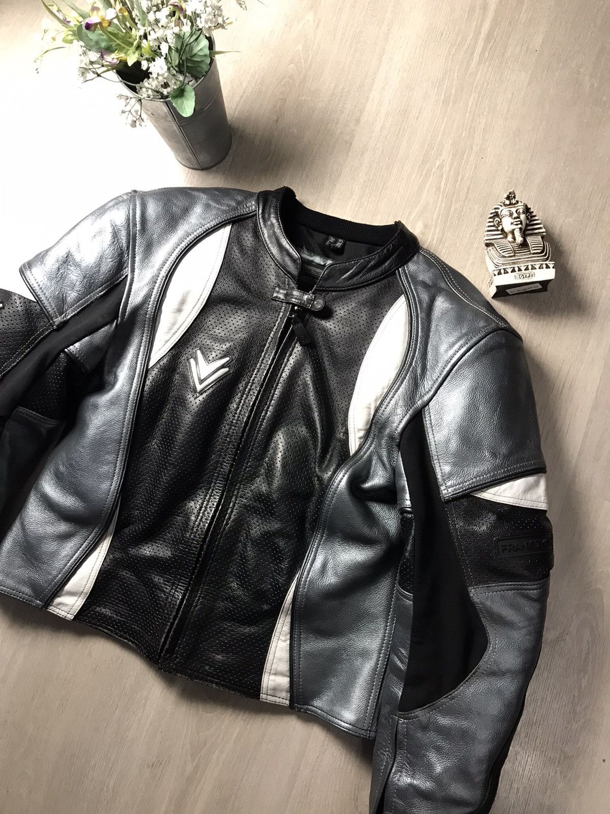 Hein Gericke Frank Thomas Women Racing Moto Leather Jacket Size M / US 6-8 / IT 42-44 - 2 Thumbnail